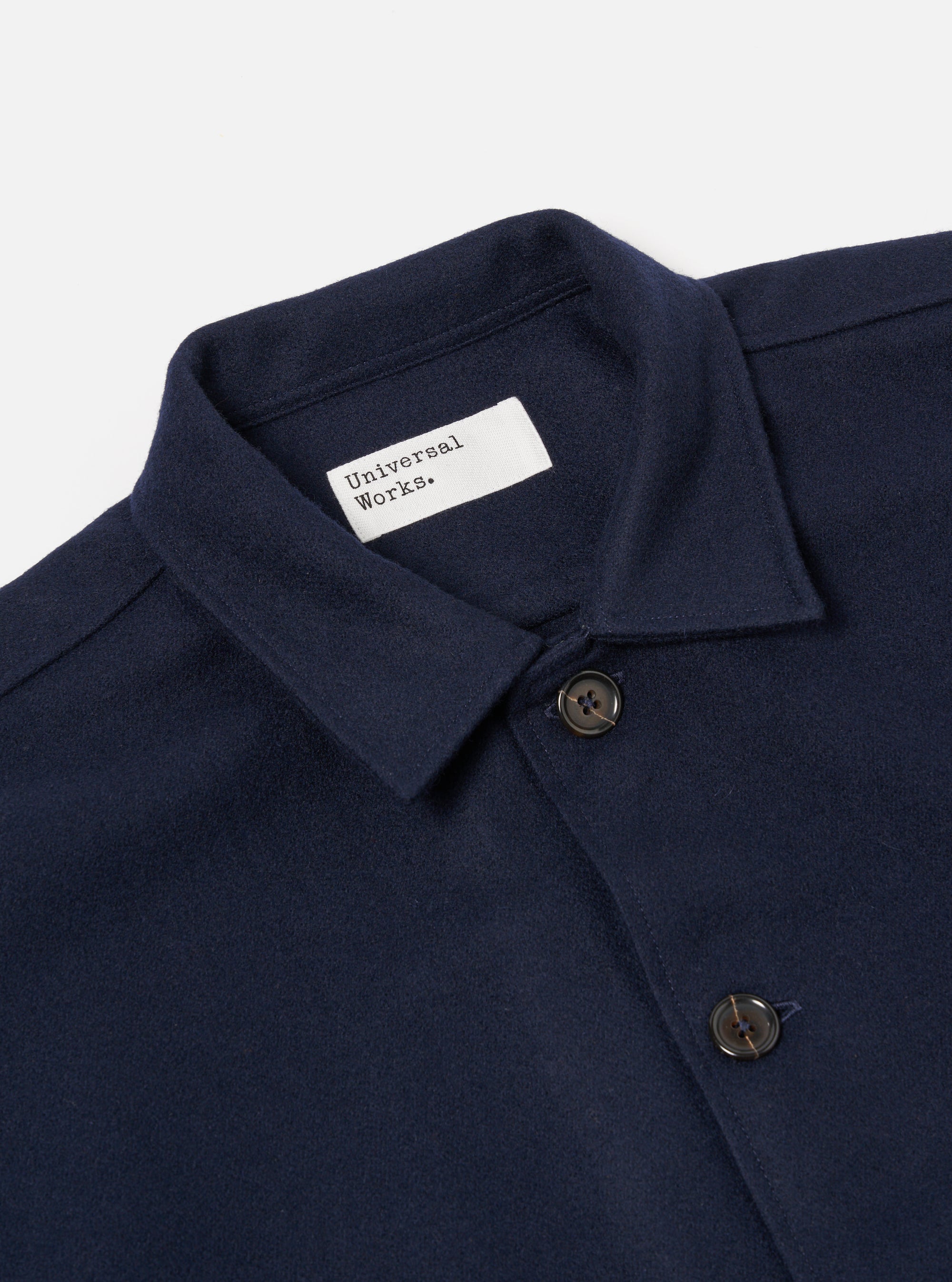 Universal Works Easy Jacket in Navy Melton