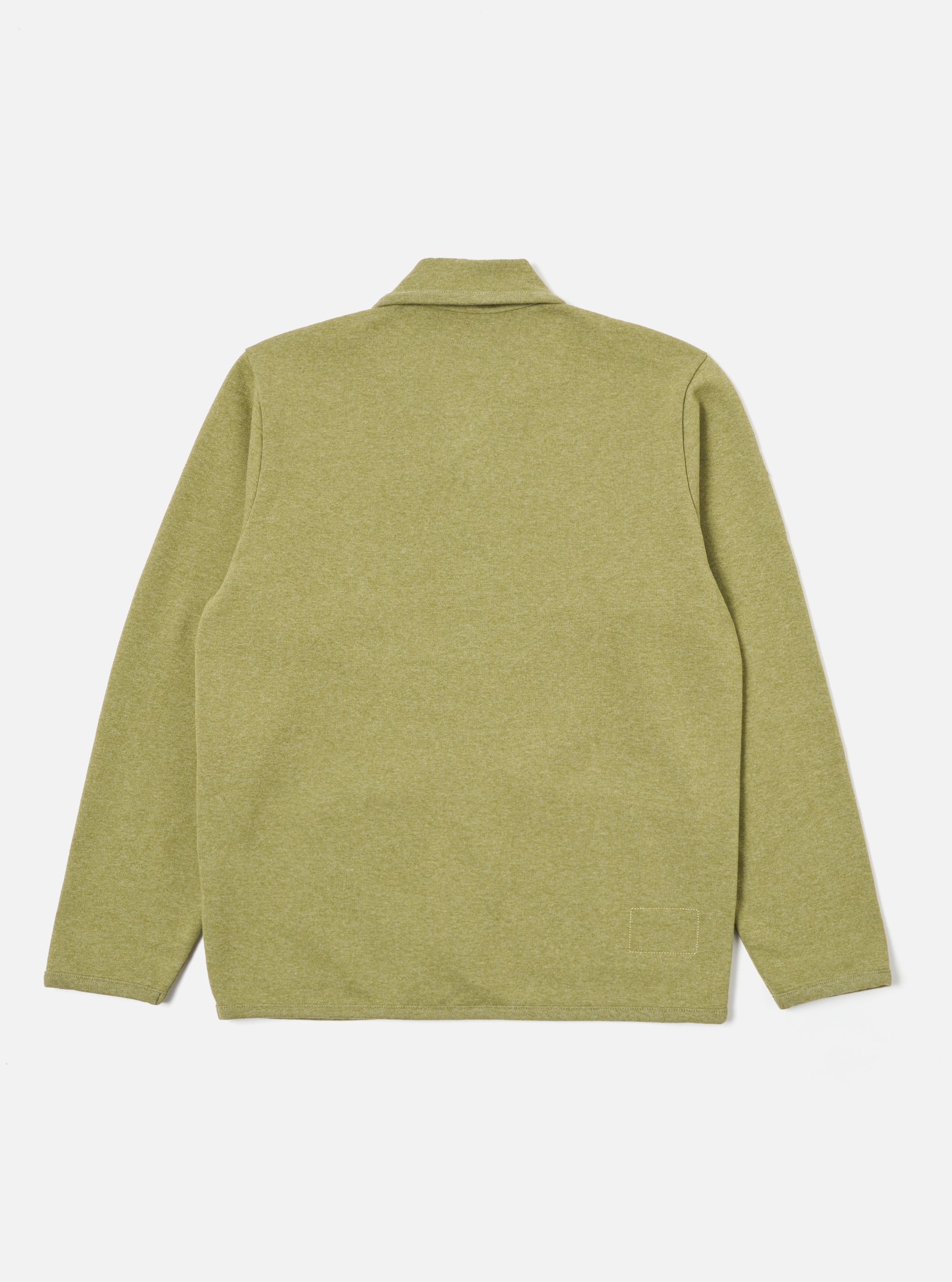 Universal Works Lancaster Jacket in Green Recycled Cotton Blend Jersey