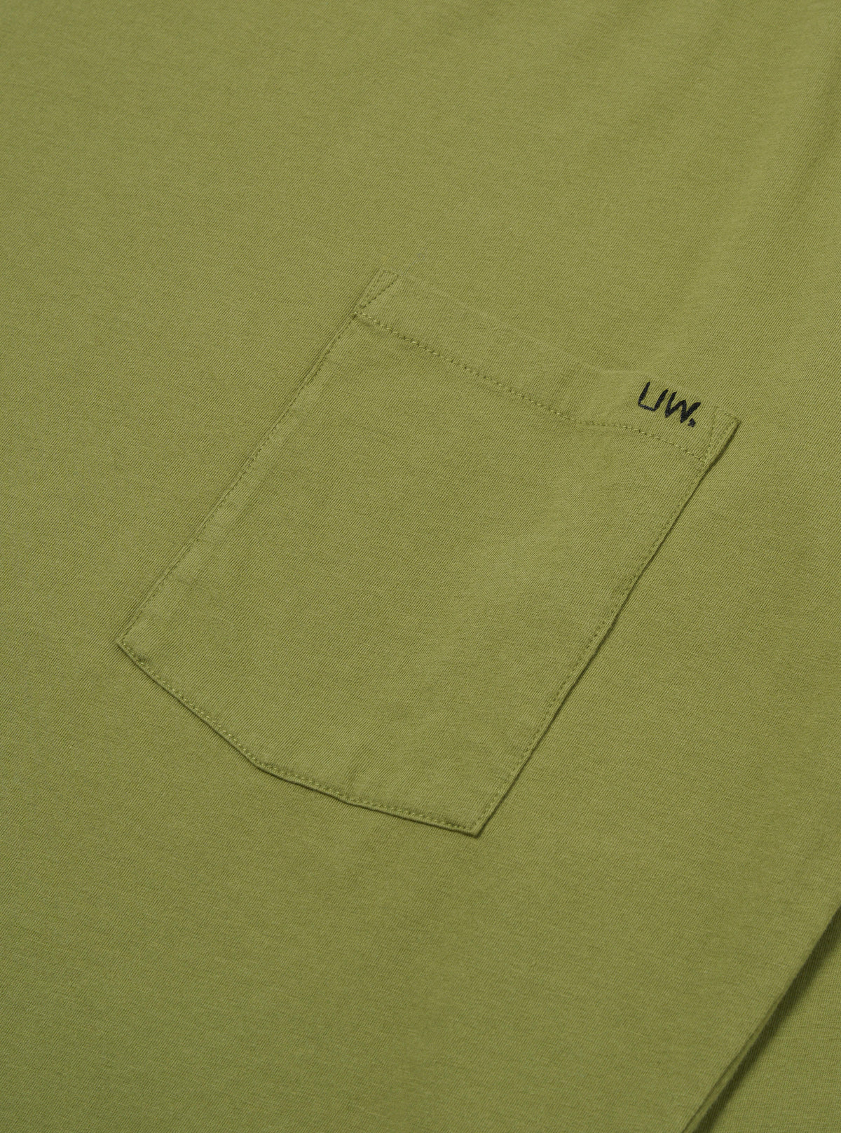 Universal Works L/S Tee in Olive Organic Jersey