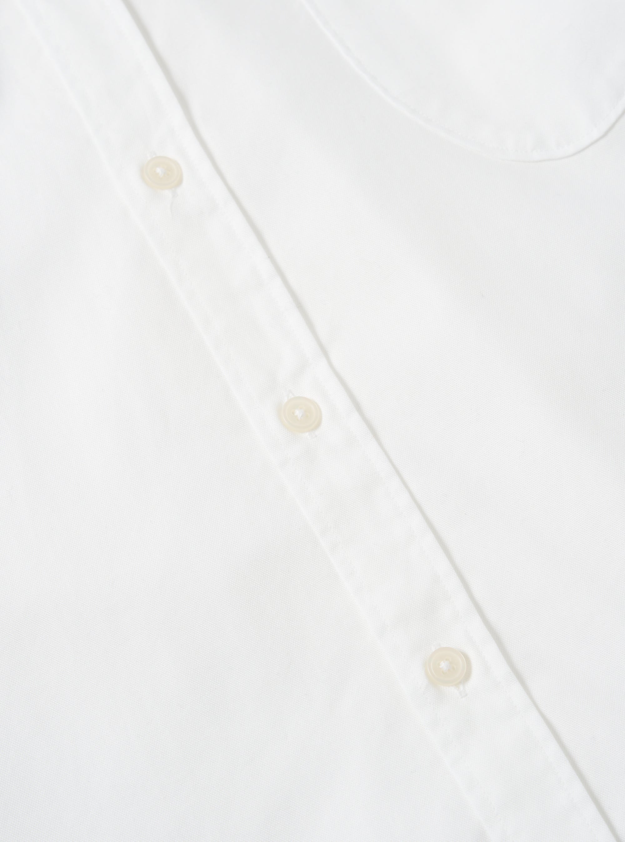 Universal Works Daybrook Shirt in White Organic Oxford