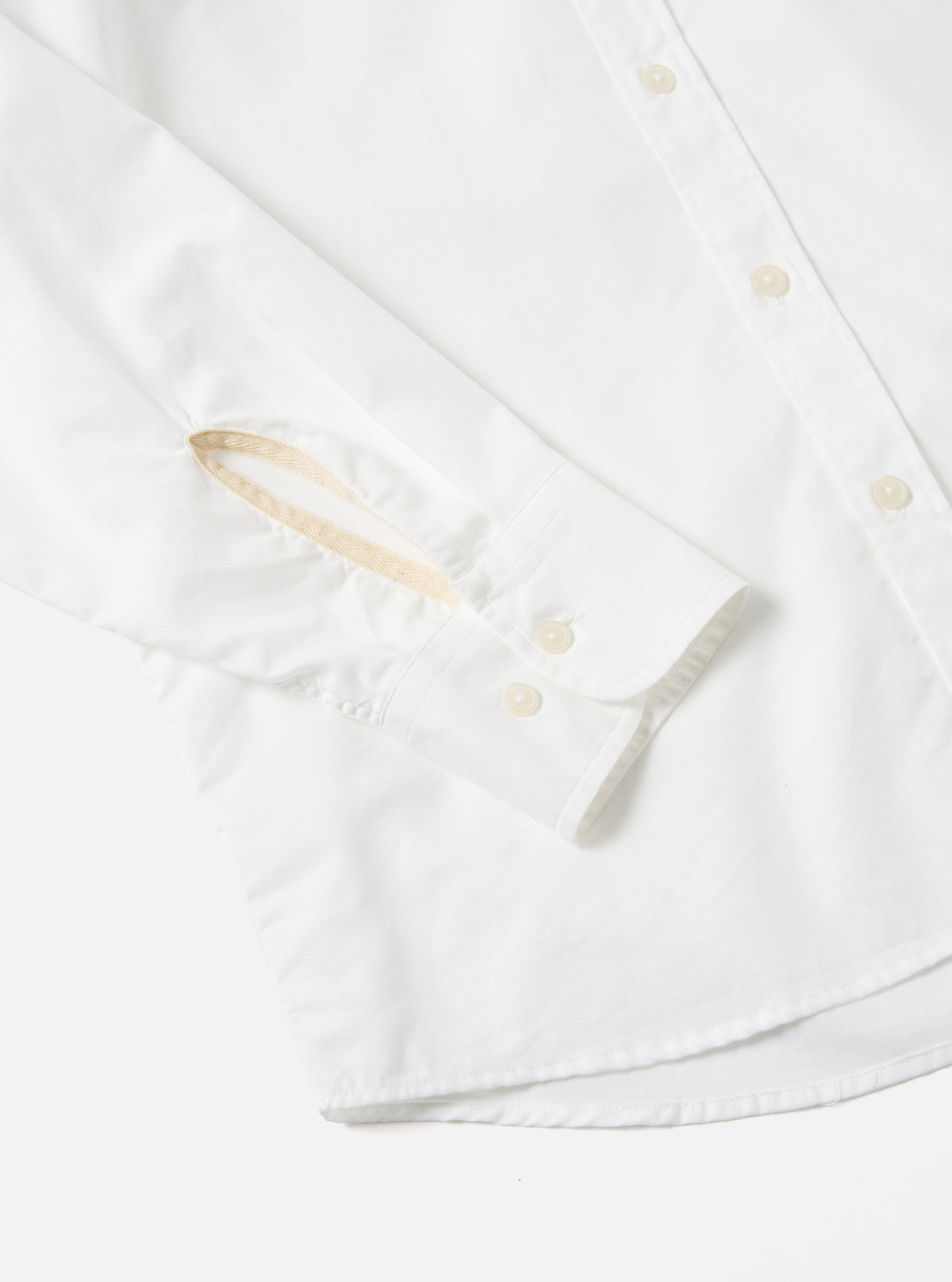 Universal Works Daybrook Shirt in White Organic Oxford