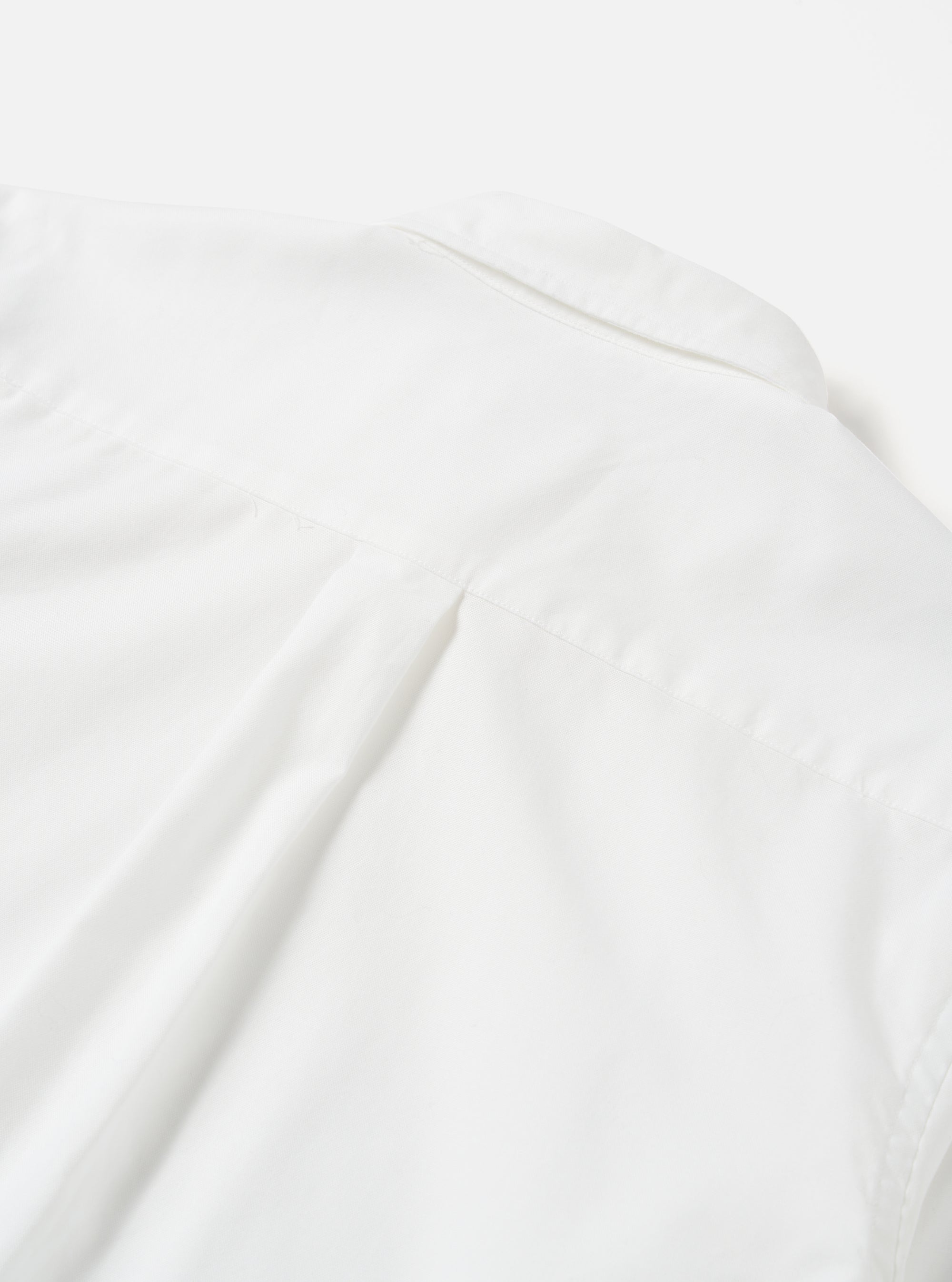 Universal Works Daybrook Shirt in White Organic Oxford