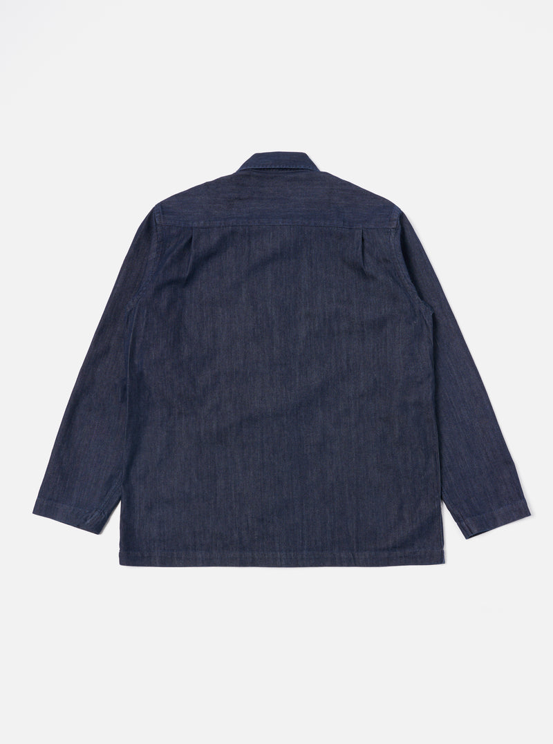 Universal Works Dockside Jacket in Indigo Recycled Mix Denim