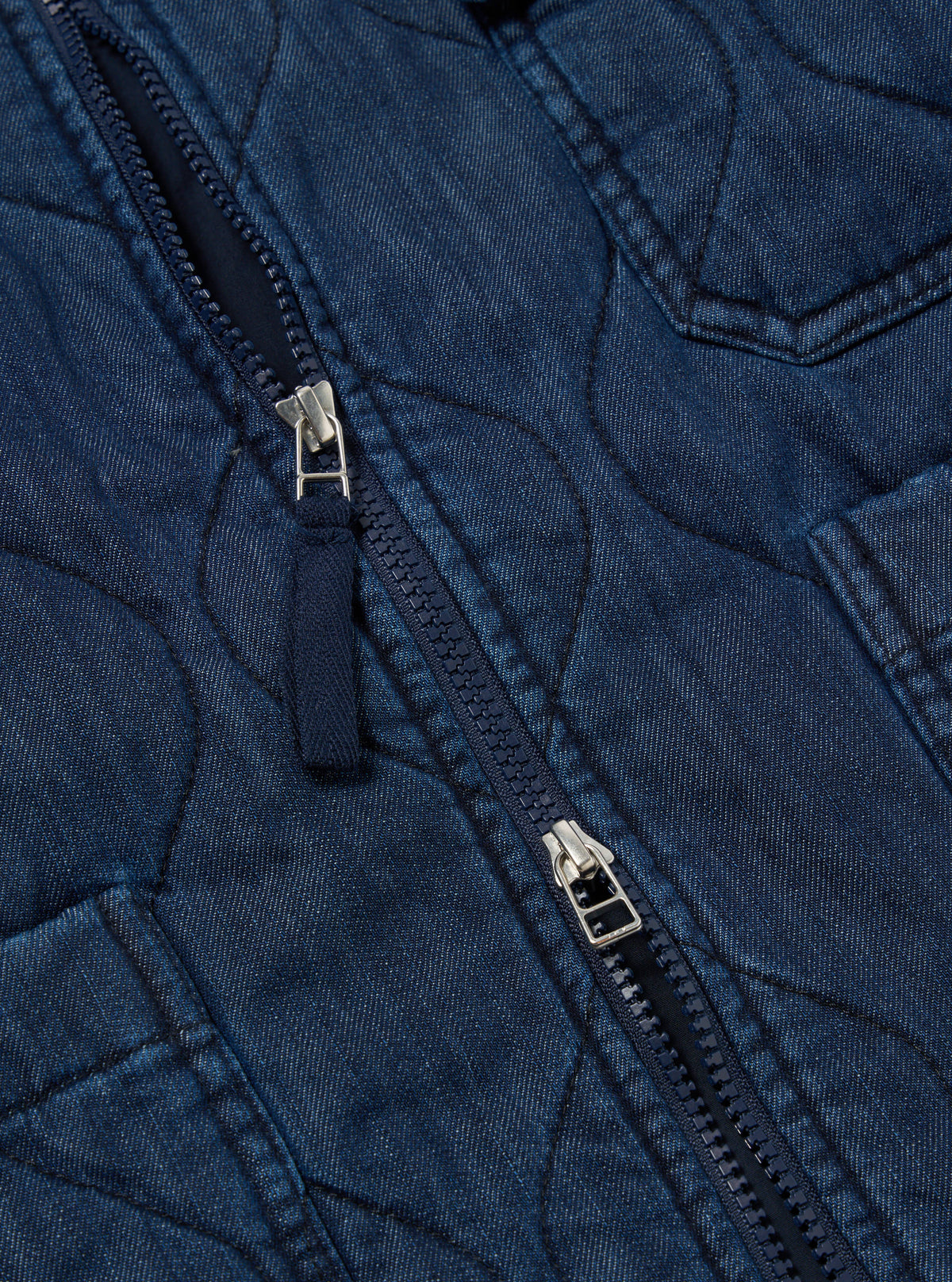 Universal Works Gower Jacket in Indigo Quilt Denim