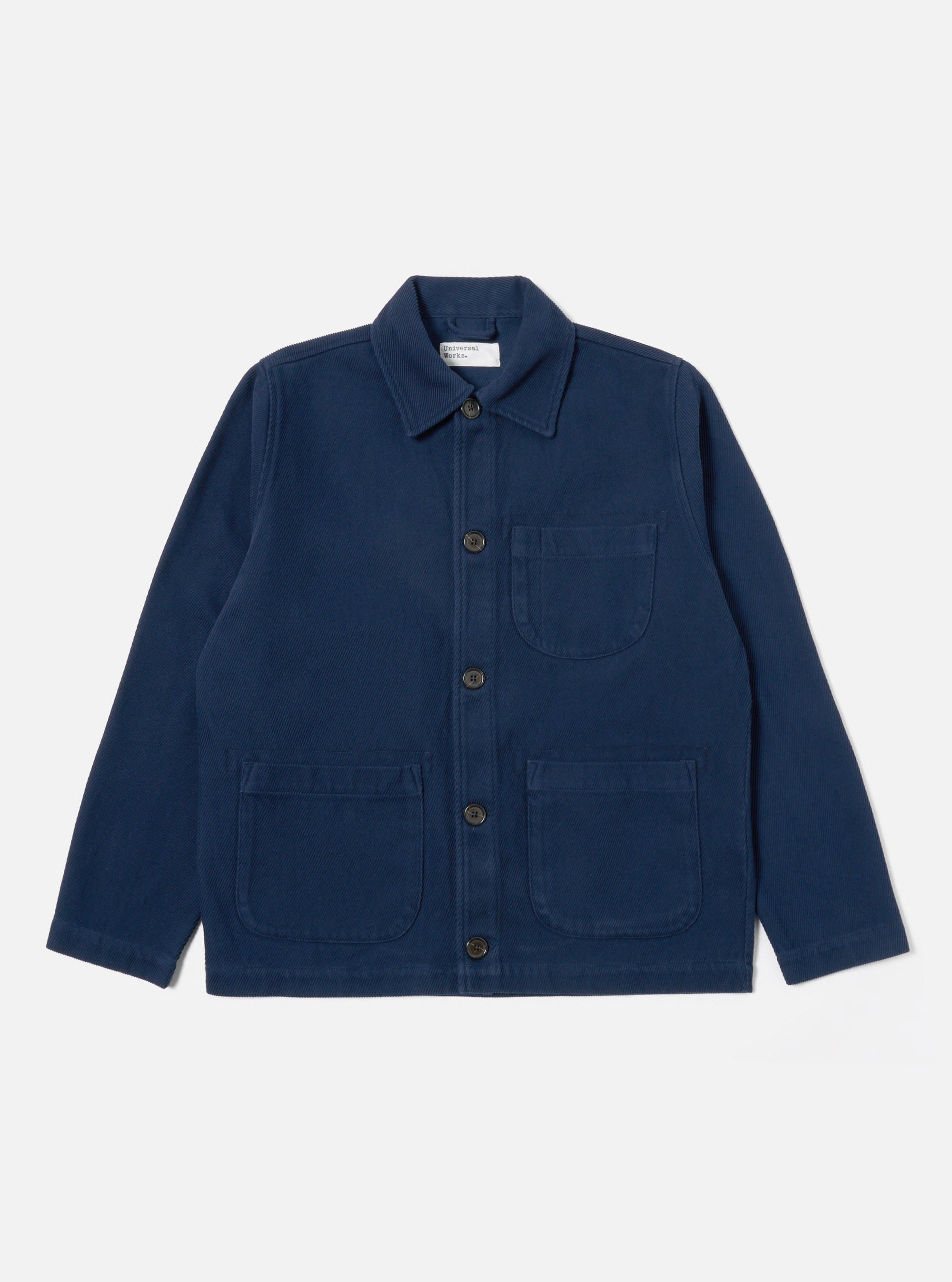 Universal Works Field Jacket in Navy Super Twill