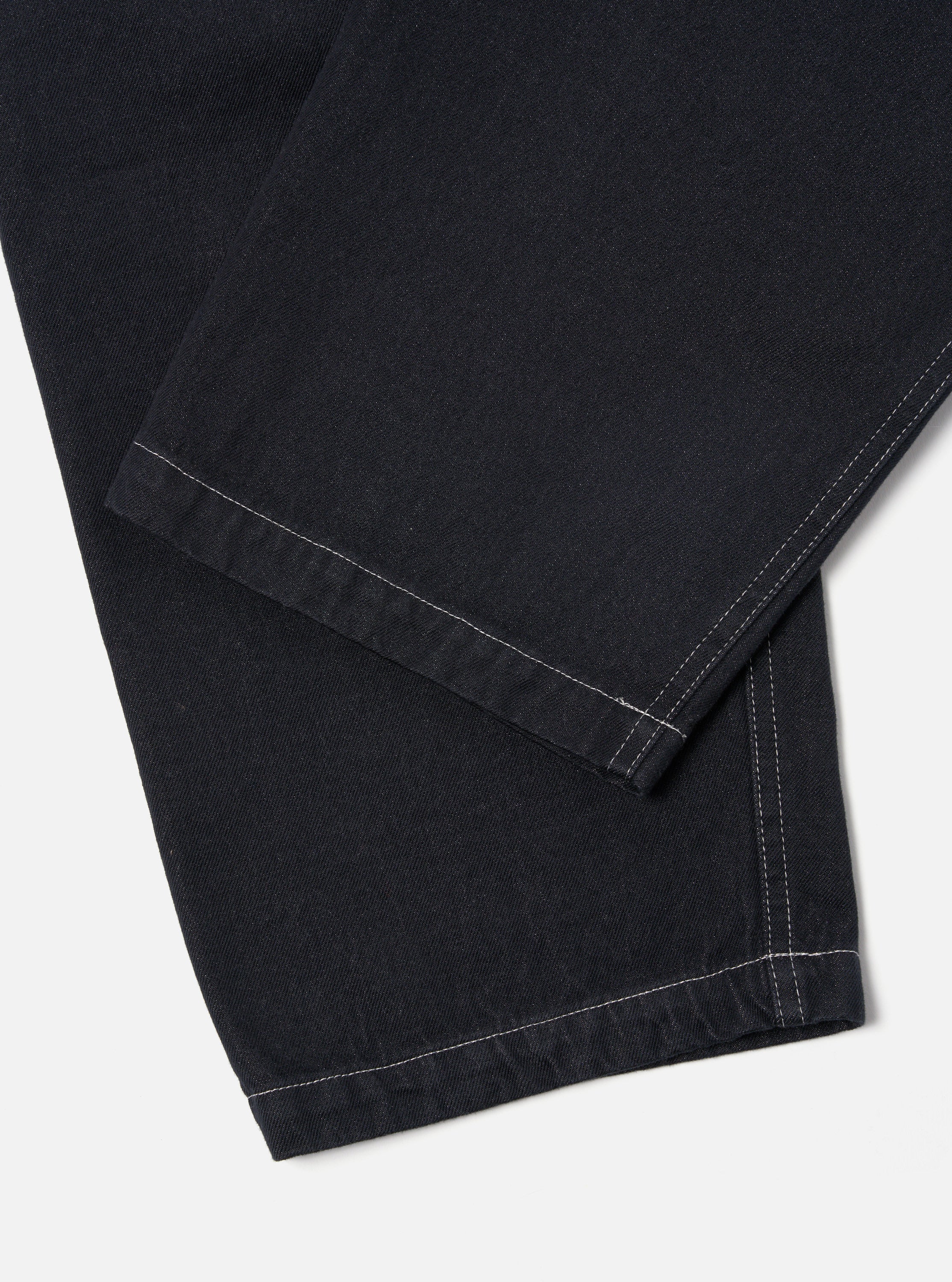 Universal Works Coverall Pant in Black Cali Denim