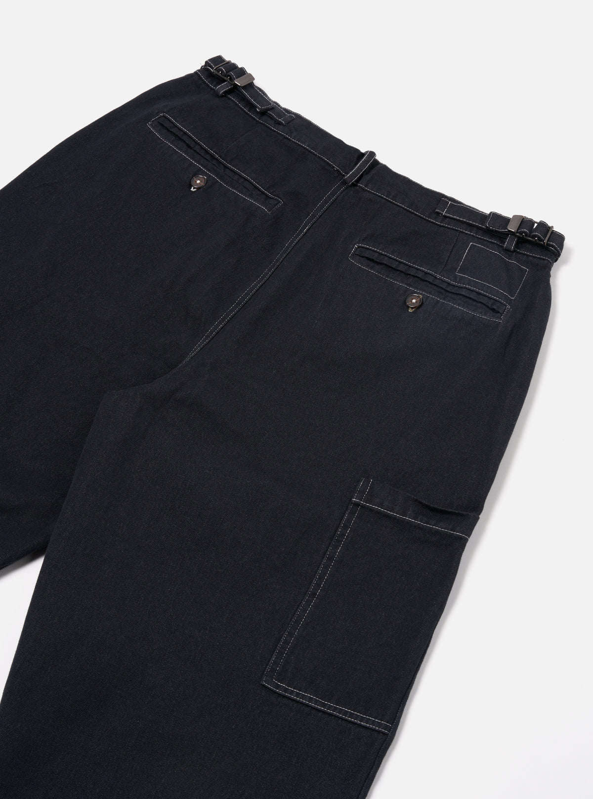 Universal Works Coverall Pant in Black Cali Denim