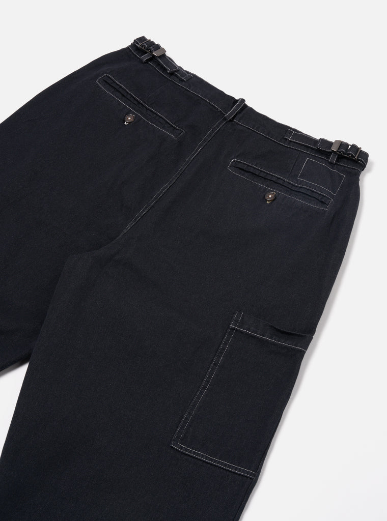 Universal Works Coverall Pant in Black Cali Denim