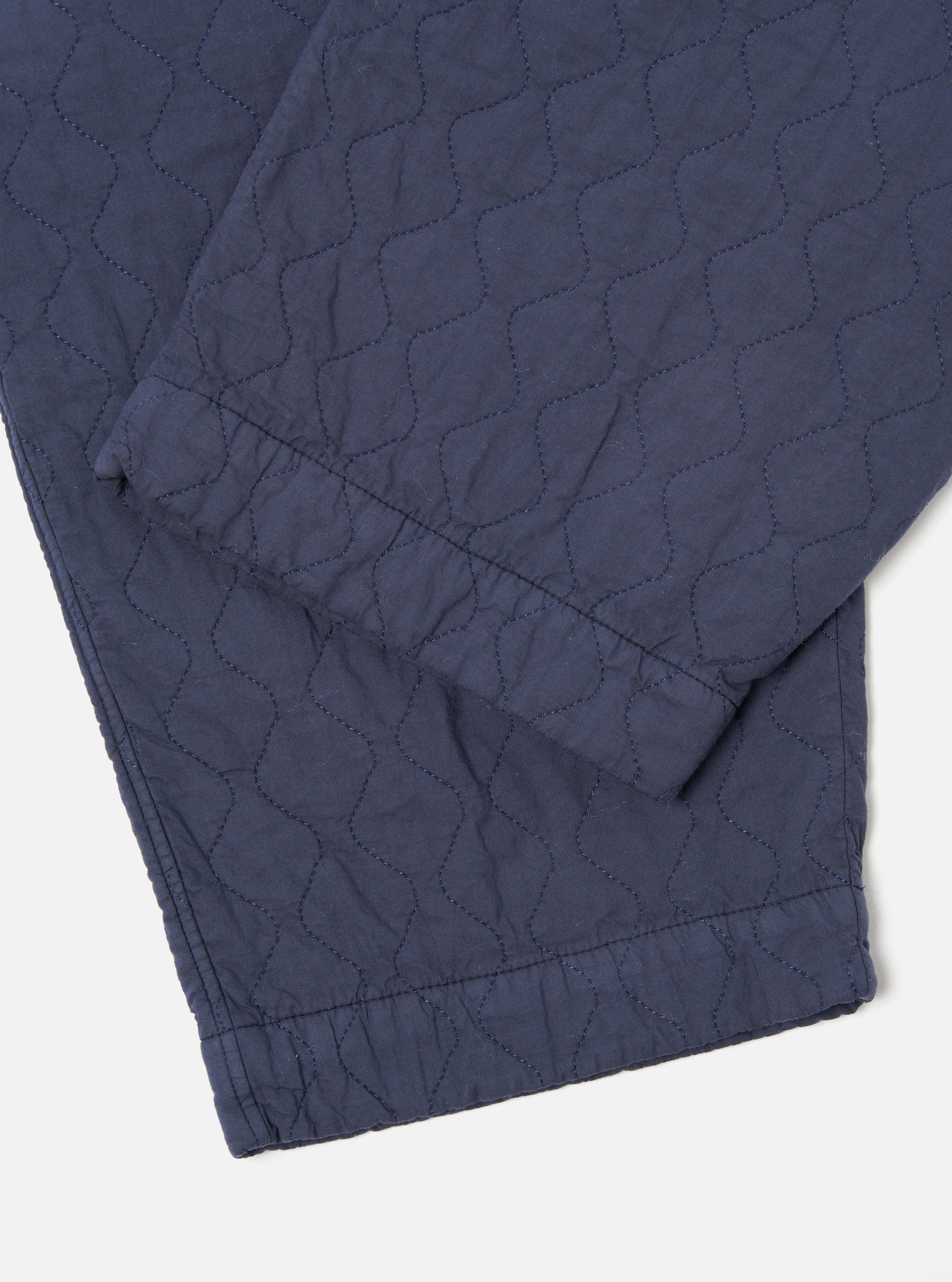 Universal Works Oxford Pant in Dark Navy Quilt Cotton