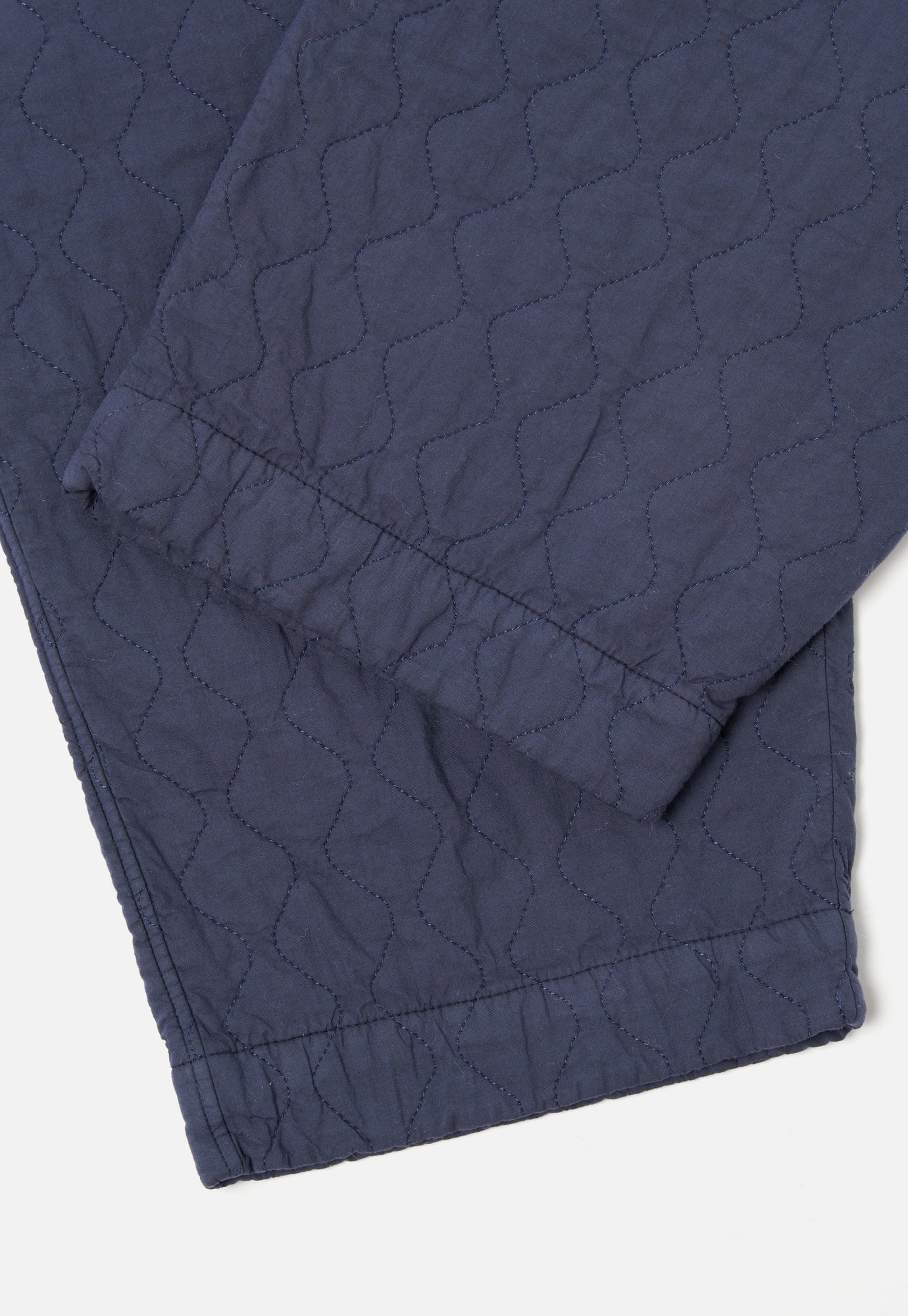 Universal Works Oxford Pant in Dark Navy Quilt Cotton