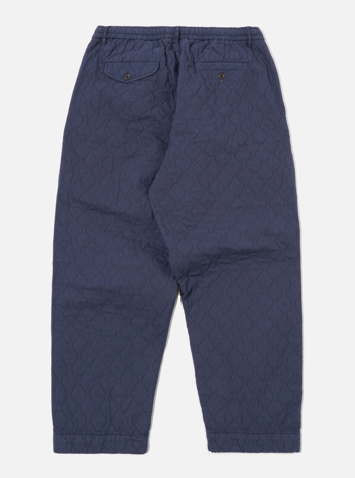 Universal Works Oxford Pant in Dark Navy Quilt Cotton