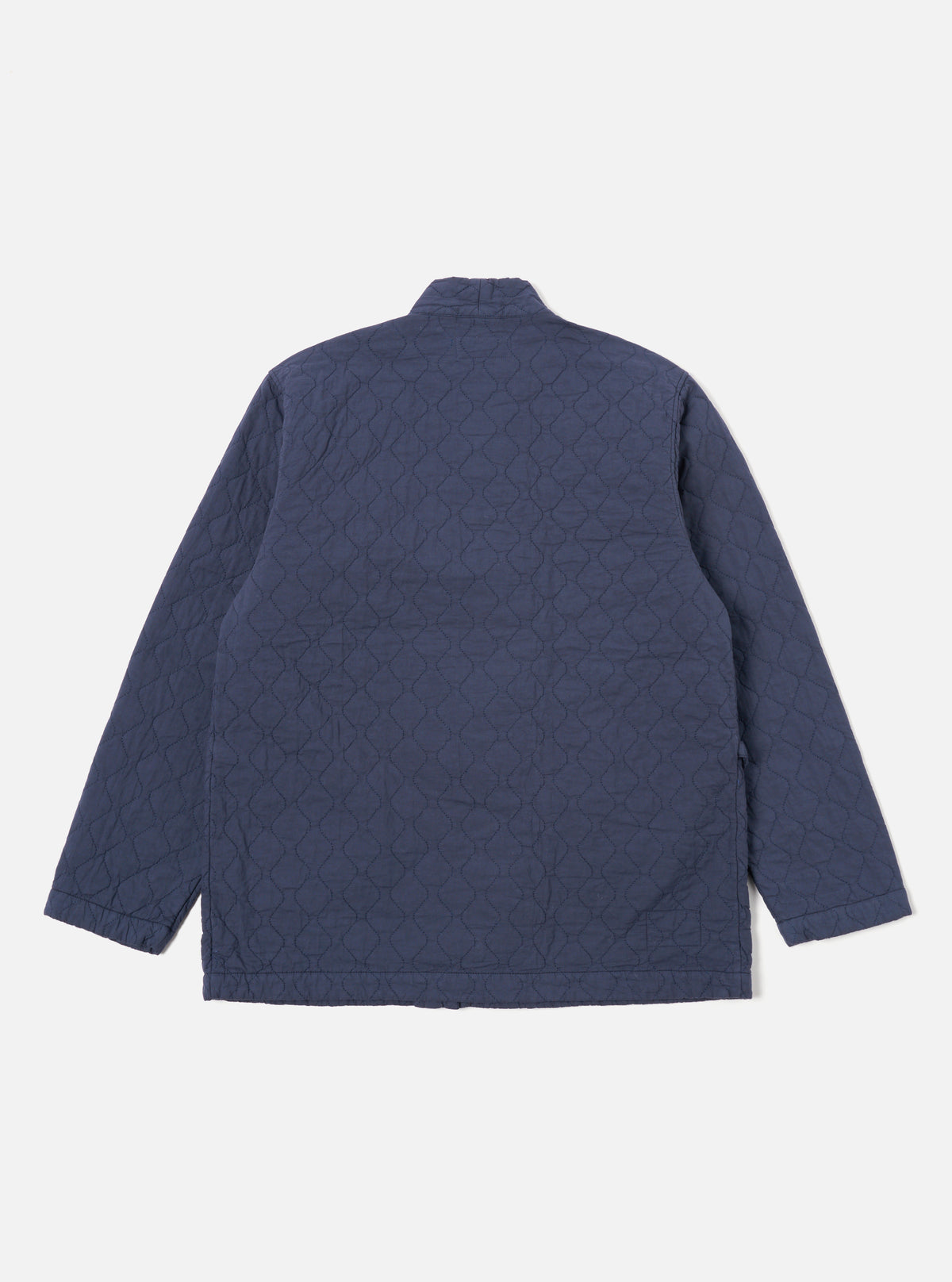 Universal Works Kyoto Work Jacket in Dark Navy Quilt Cotton