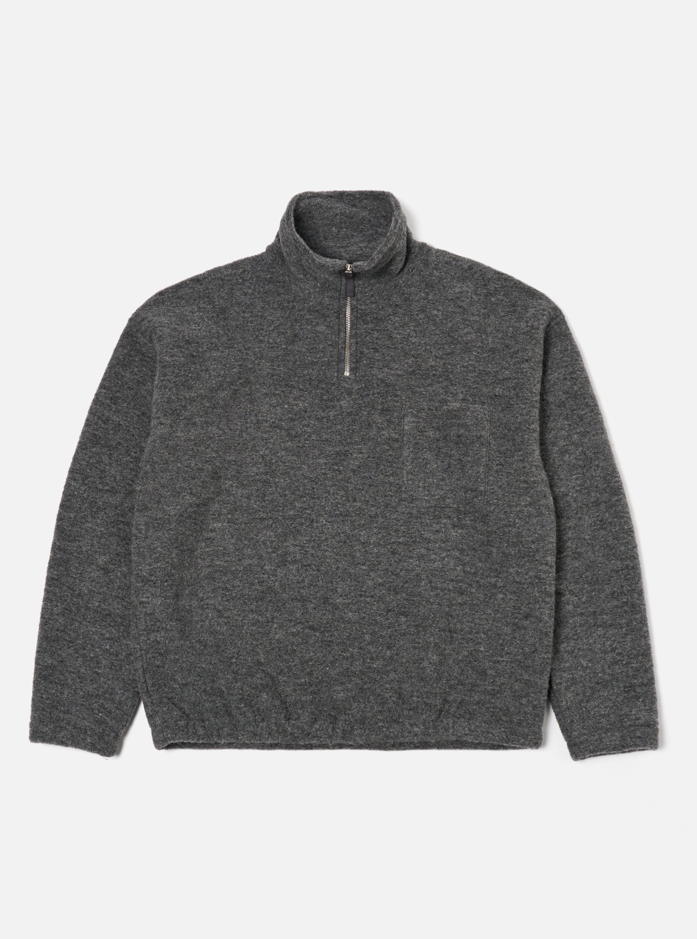 Grey quarter zip fleece sale