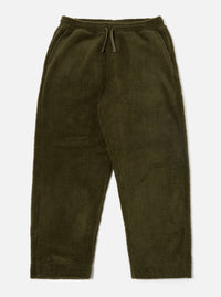 Universal Works Judo Pant in Olive Mountain Fleece