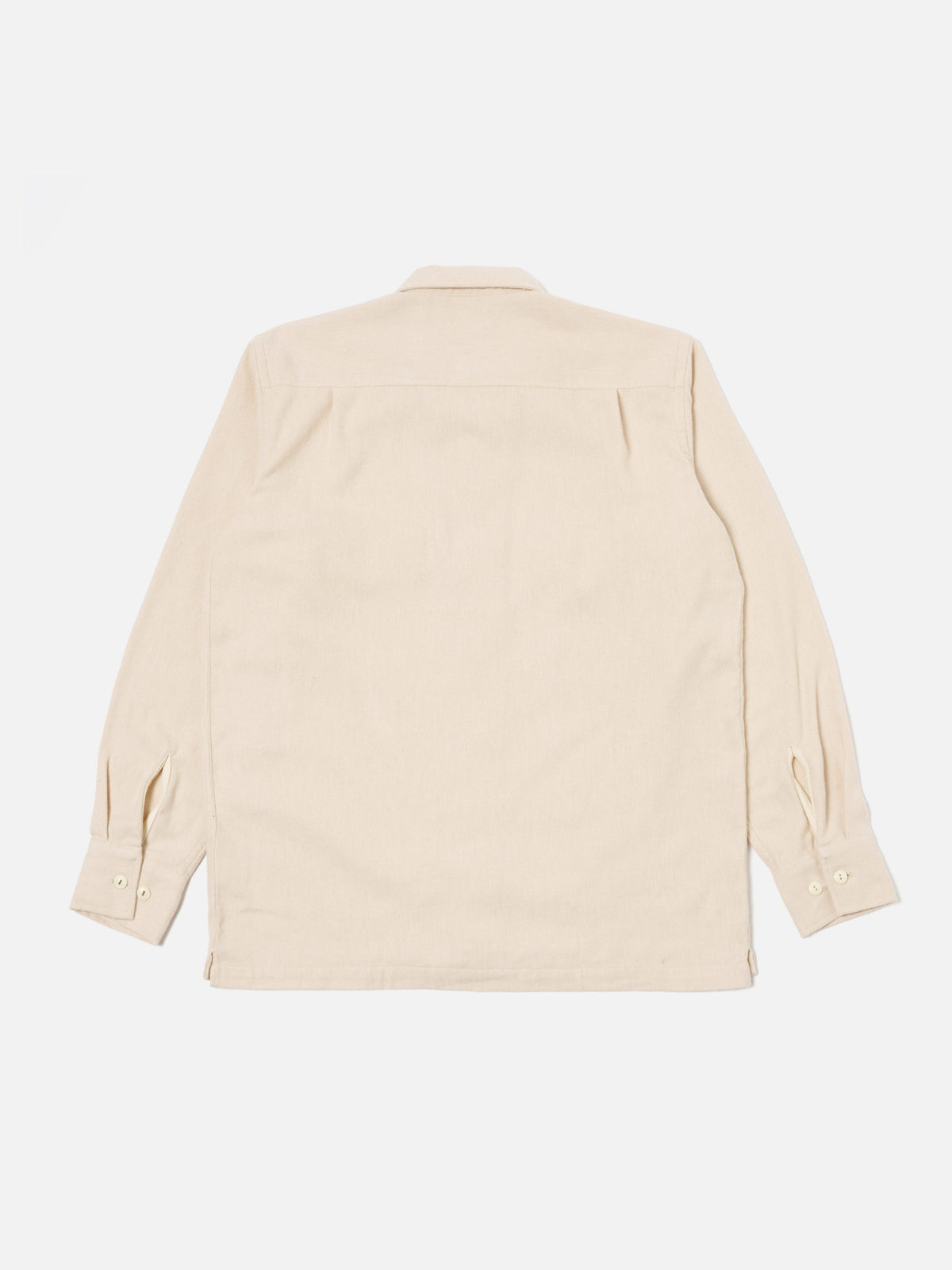 Universal Works L/S Utility Shirt in Ecru Alaska Cotton