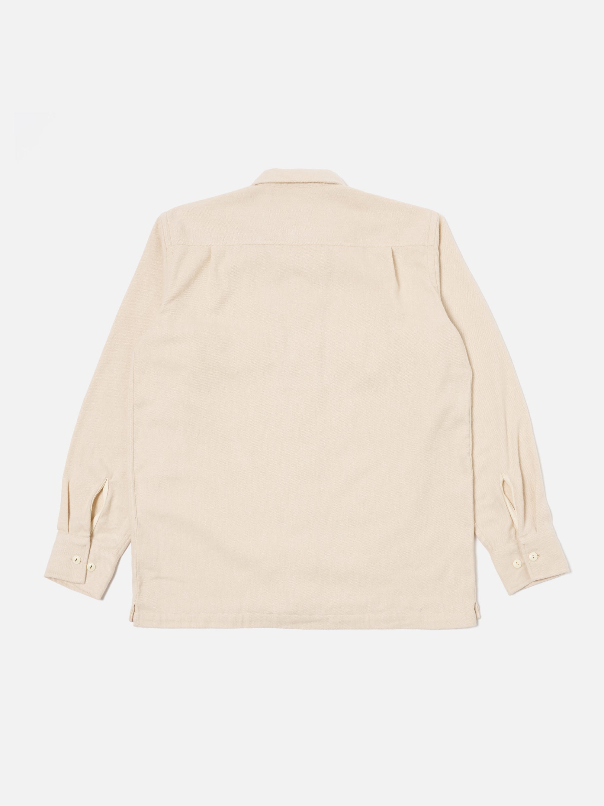 Universal Works L/S Utility Shirt in Ecru Alaska Cotton