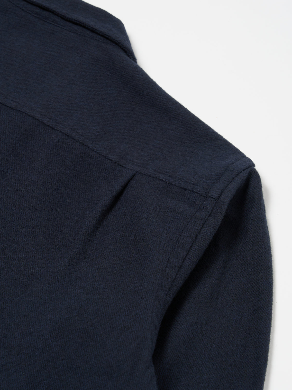 Universal Works L/S Utility Shirt in Navy Alaska Cotton