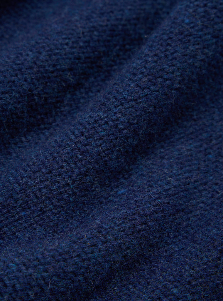 Universal Works Seamless Crew in Indigo Supersoft Knit