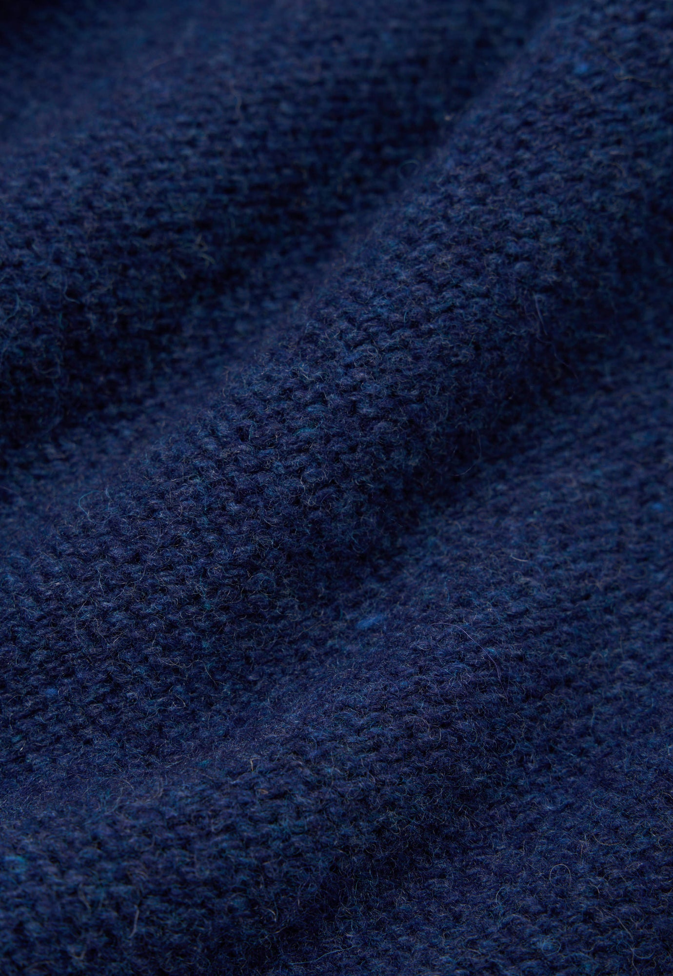 Universal Works Seamless Crew in Indigo Supersoft Knit