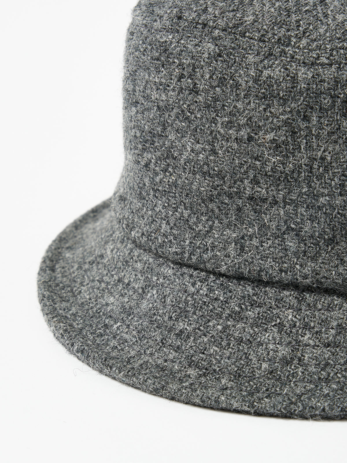 Universal Works Lewis Hat in Grey Harris Tweed