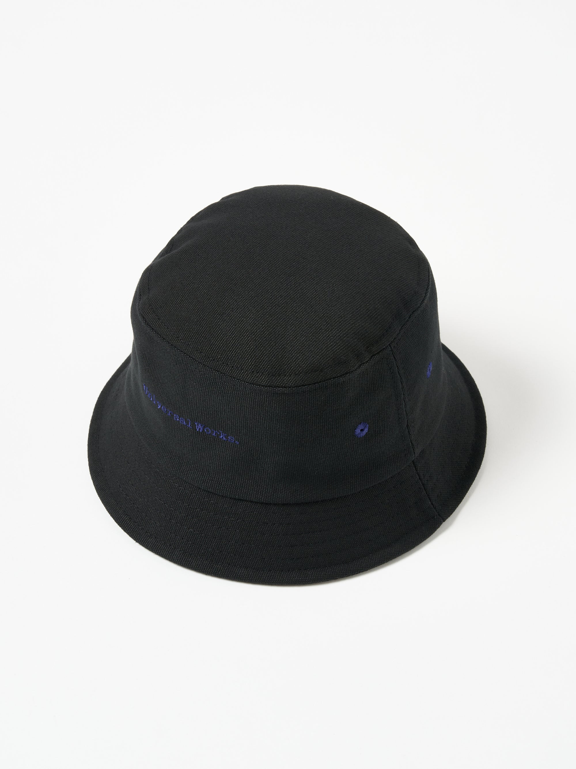 Universal Works Lewis Hat in Black Canvas