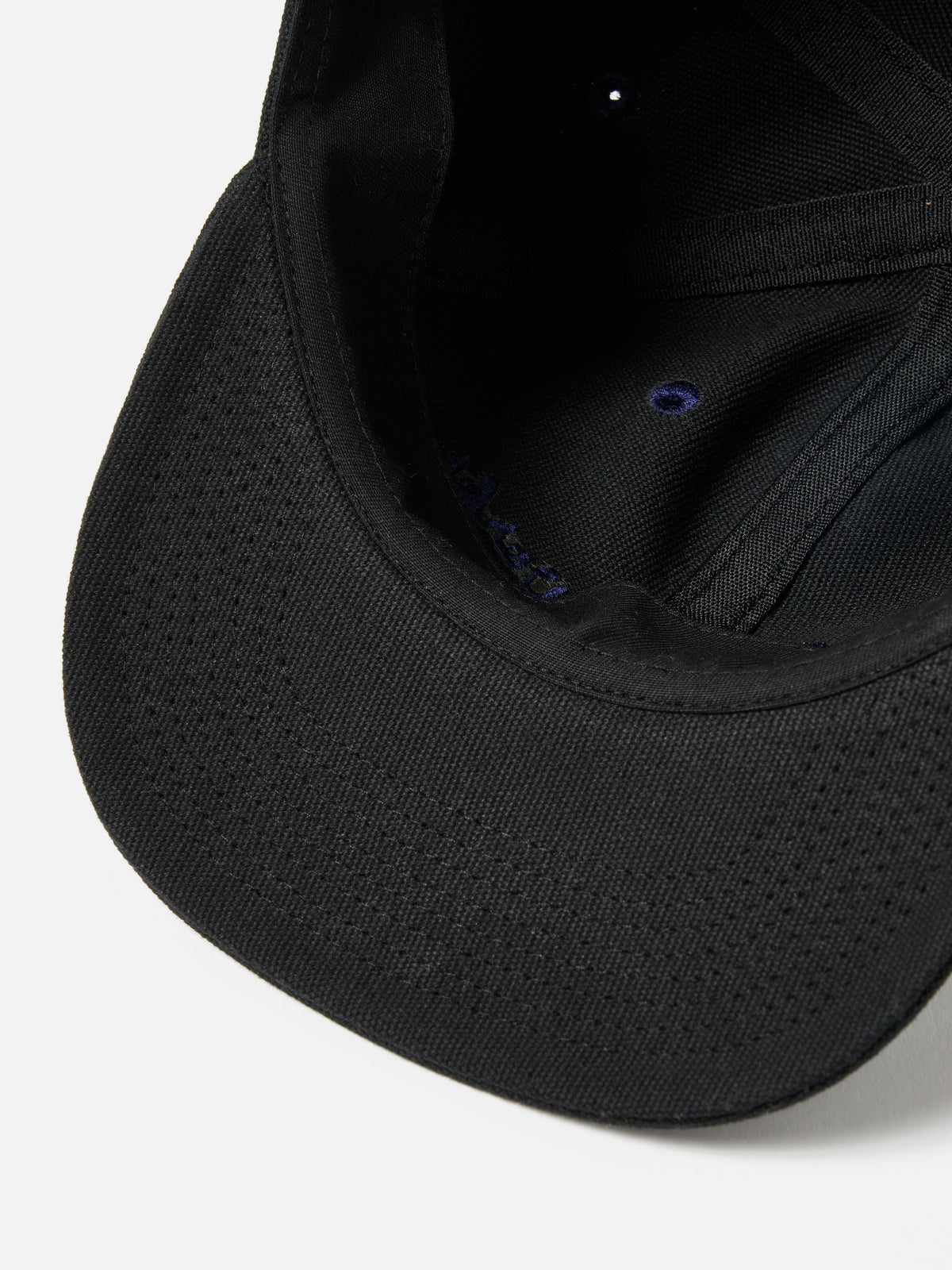 Universal Works Baseball Hat in Black Canvas