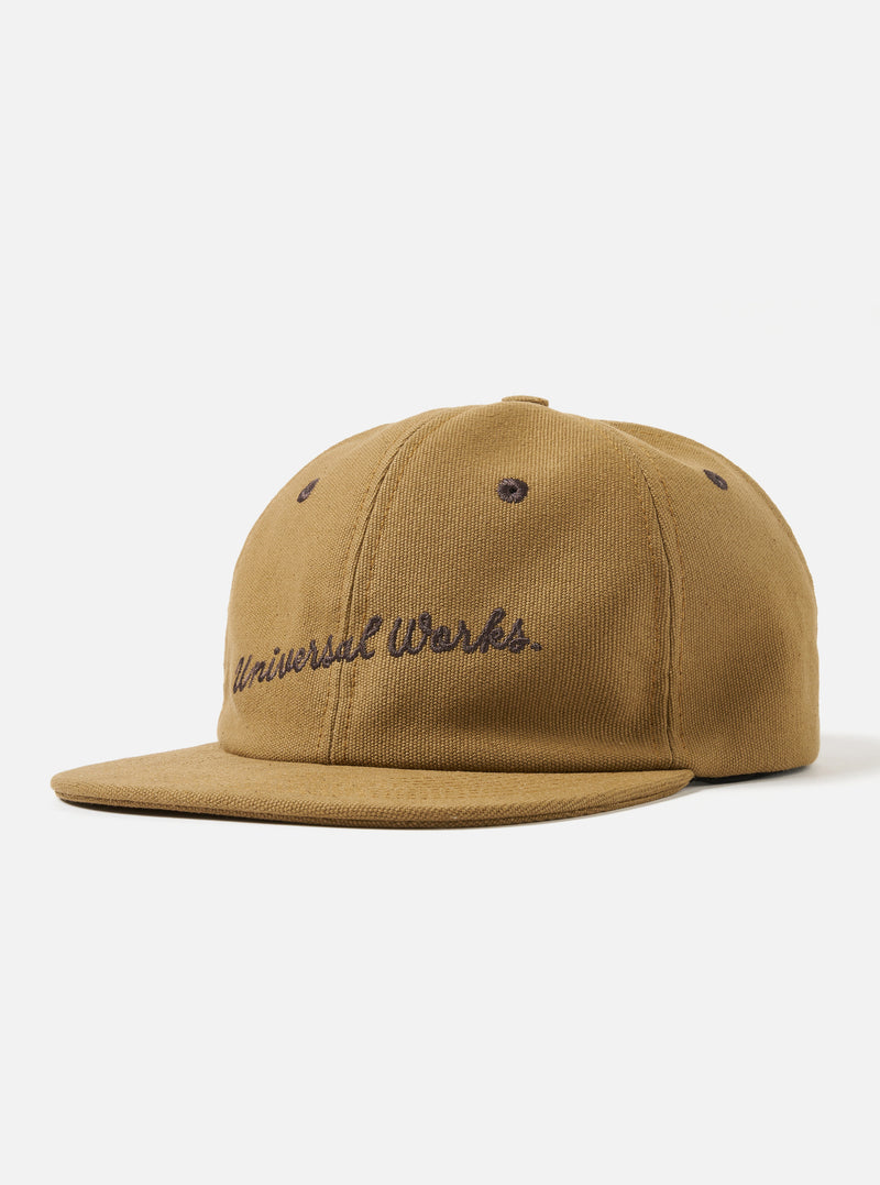 Universal Works Baseball Hat in Khaki Canvas