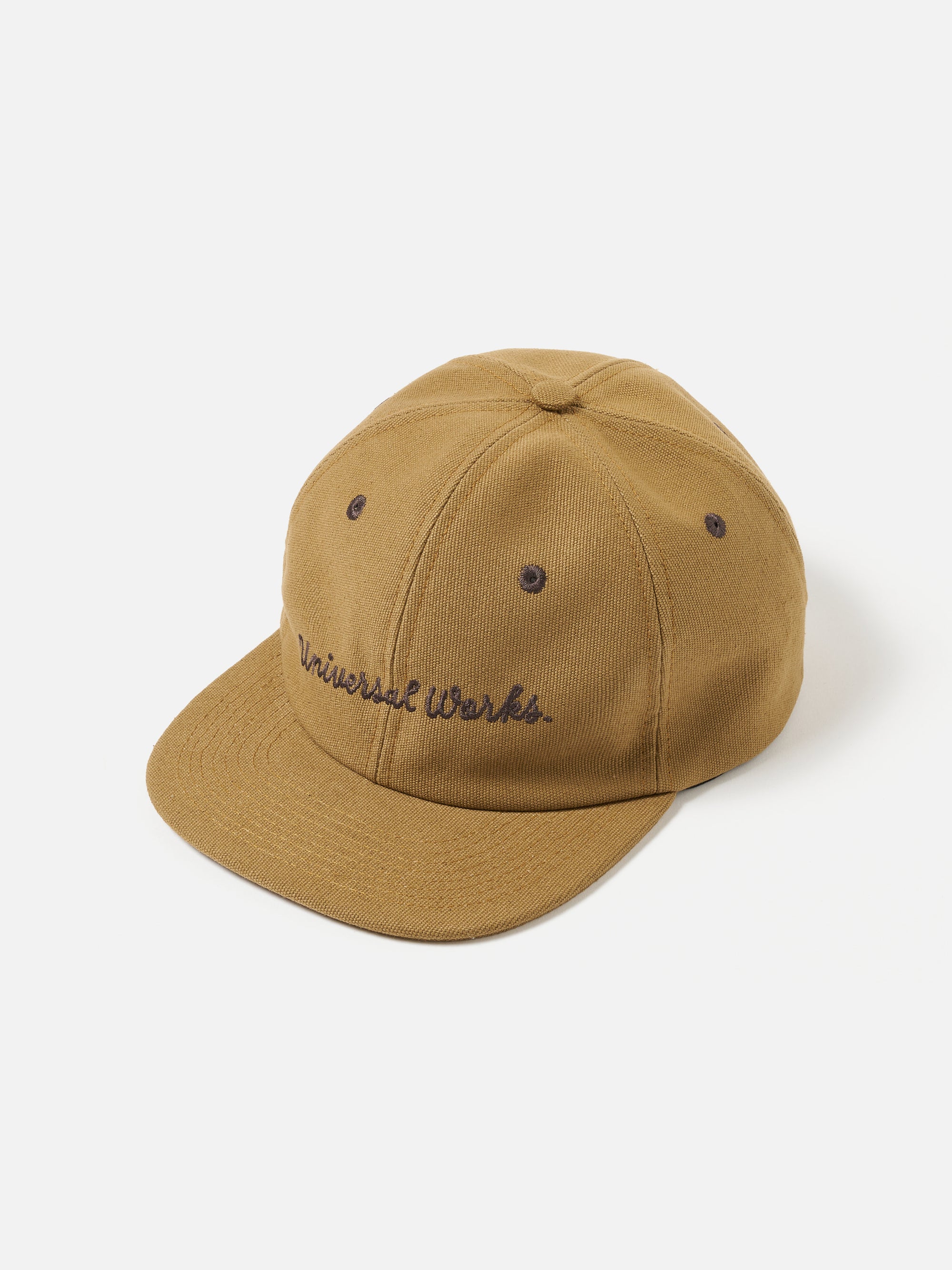 Universal Works Baseball Hat in Khaki Canvas