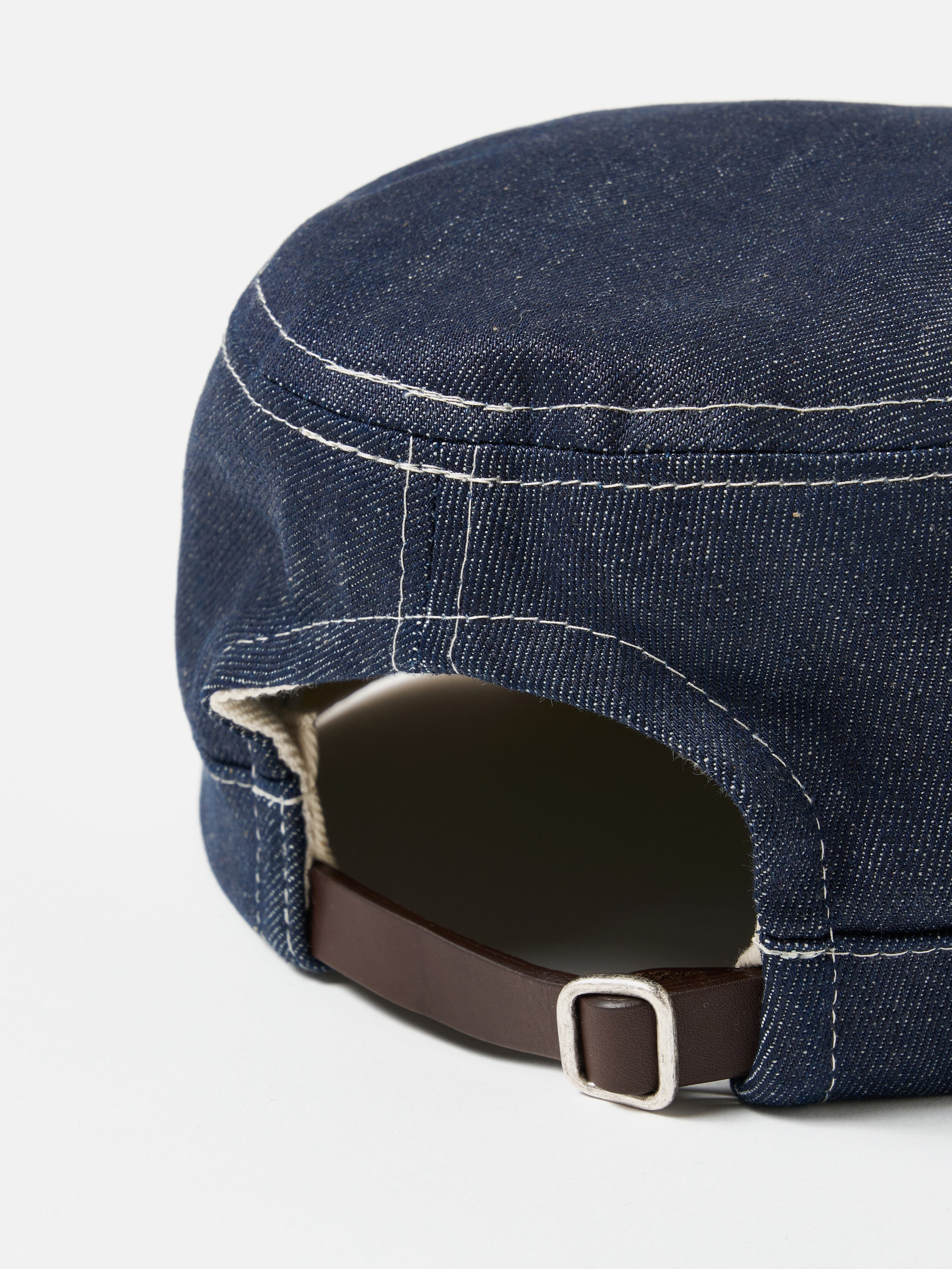 Universal Works Field Cap in Indigo 13oz Selvedge Denim