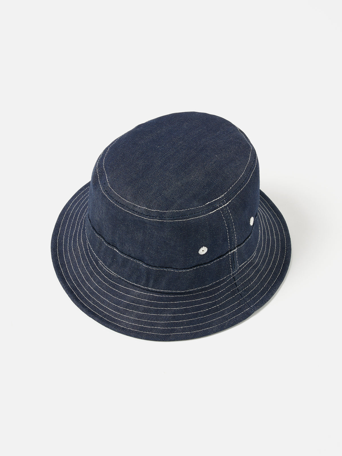 Universal Works Bucket Hat in Indigo 13oz Selvedge Denim