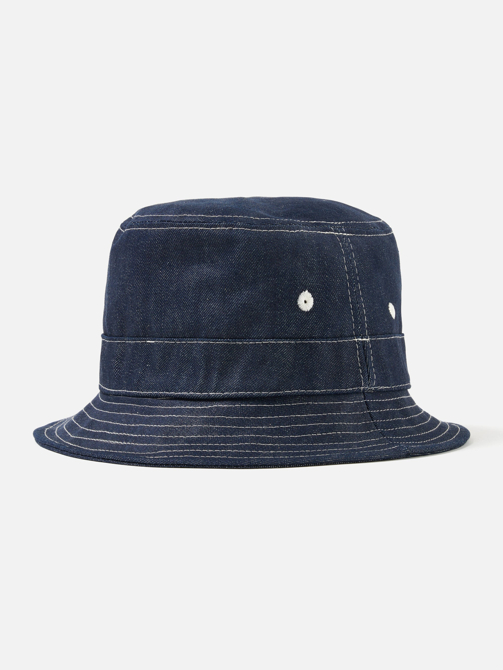 Universal Works Bucket Hat in Indigo 13oz Selvedge Denim