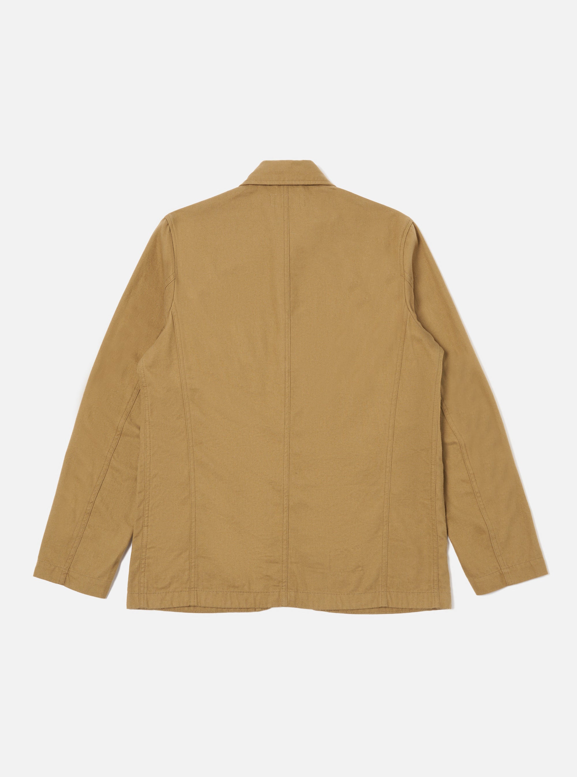 Universal Works Bakers Jacket in Sand Brushed Moleskin