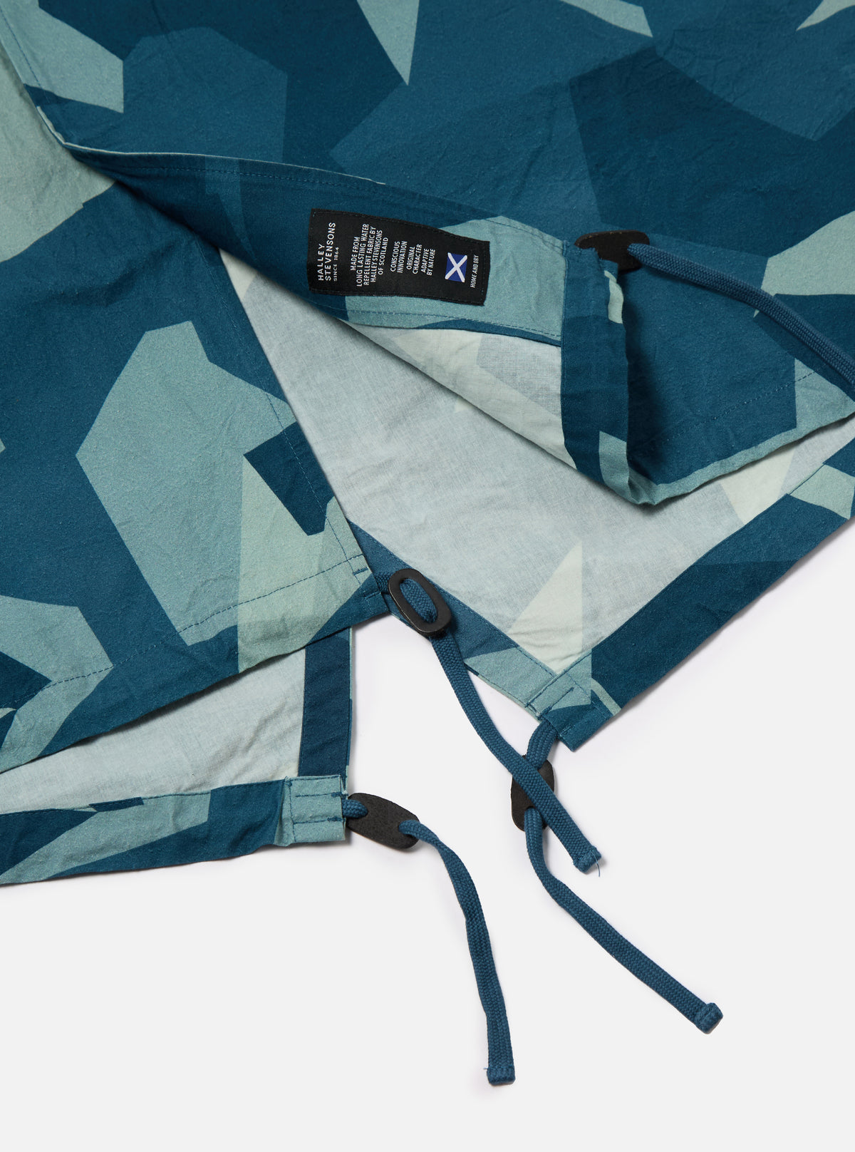 Universal Works Beach Parka in Blue Swedish Camo