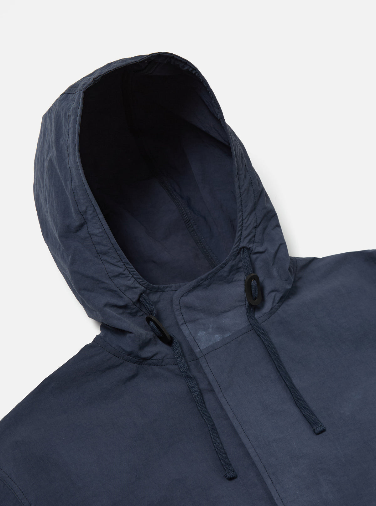 Universal Works Beach Parka in Navy Recycled Splash Nylon