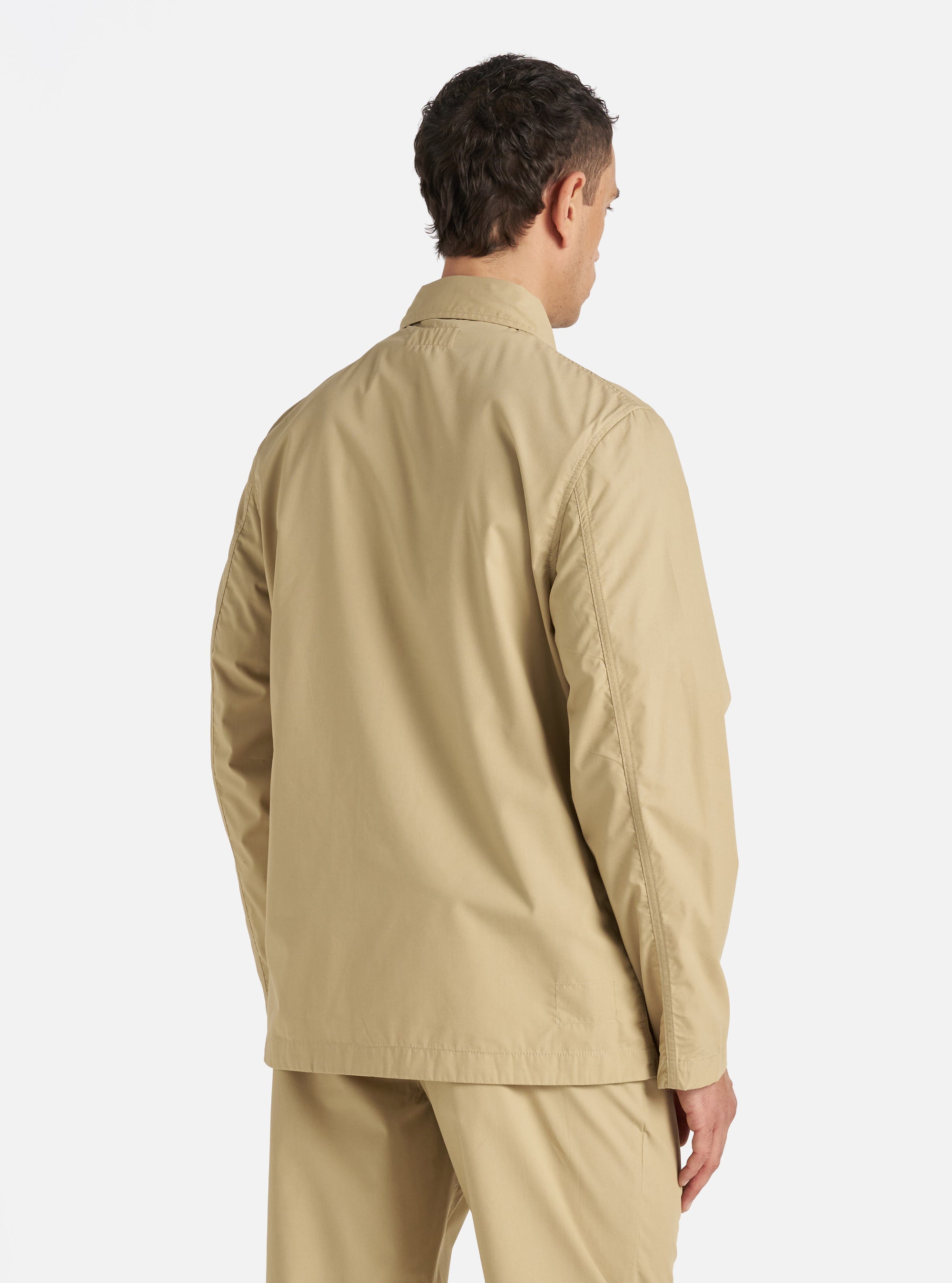 Universal Works Bakers Jacket in Sand Recycled Polytech