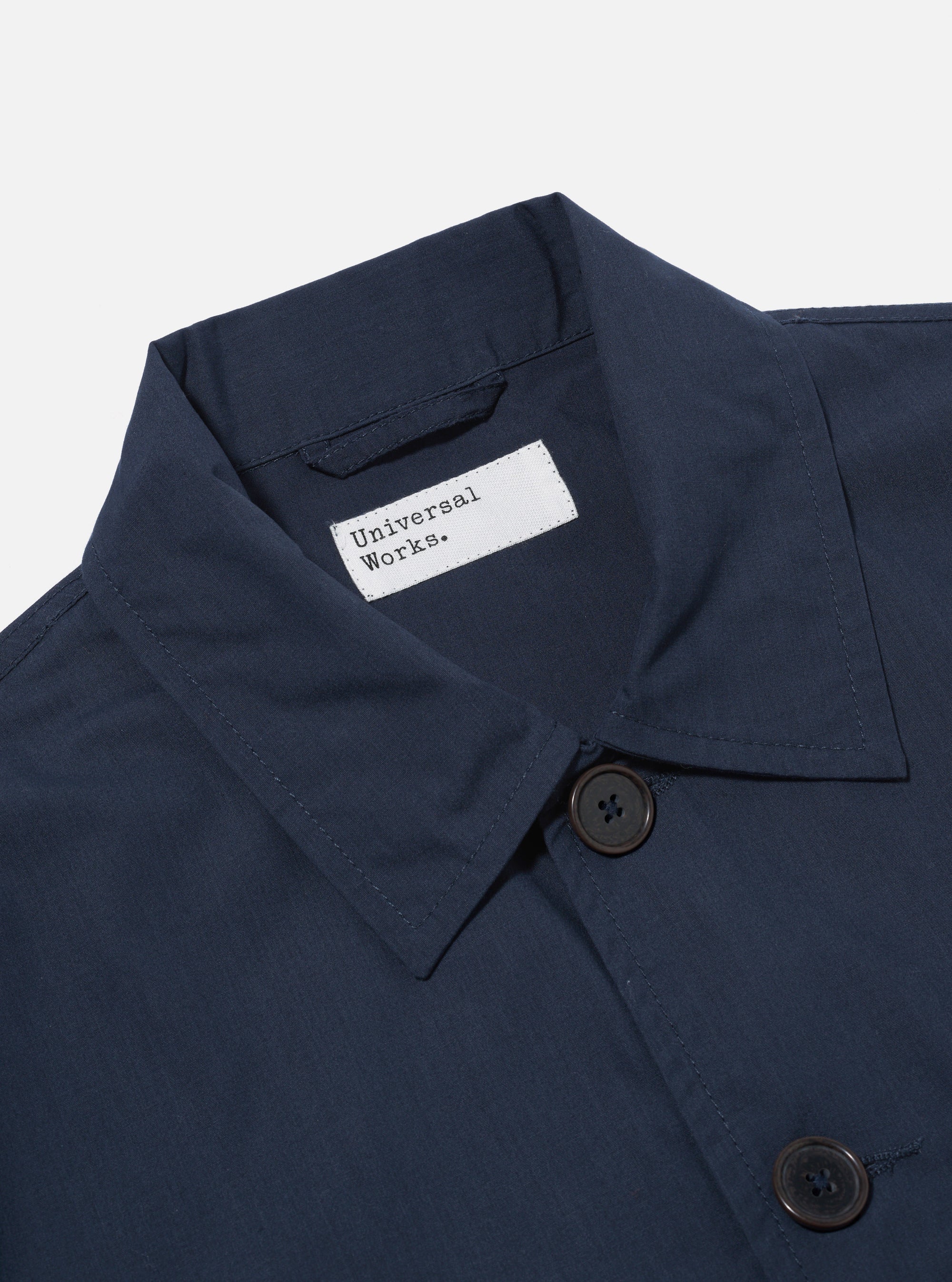 Universal Works Bakers Jacket in Navy Recycled Polytech