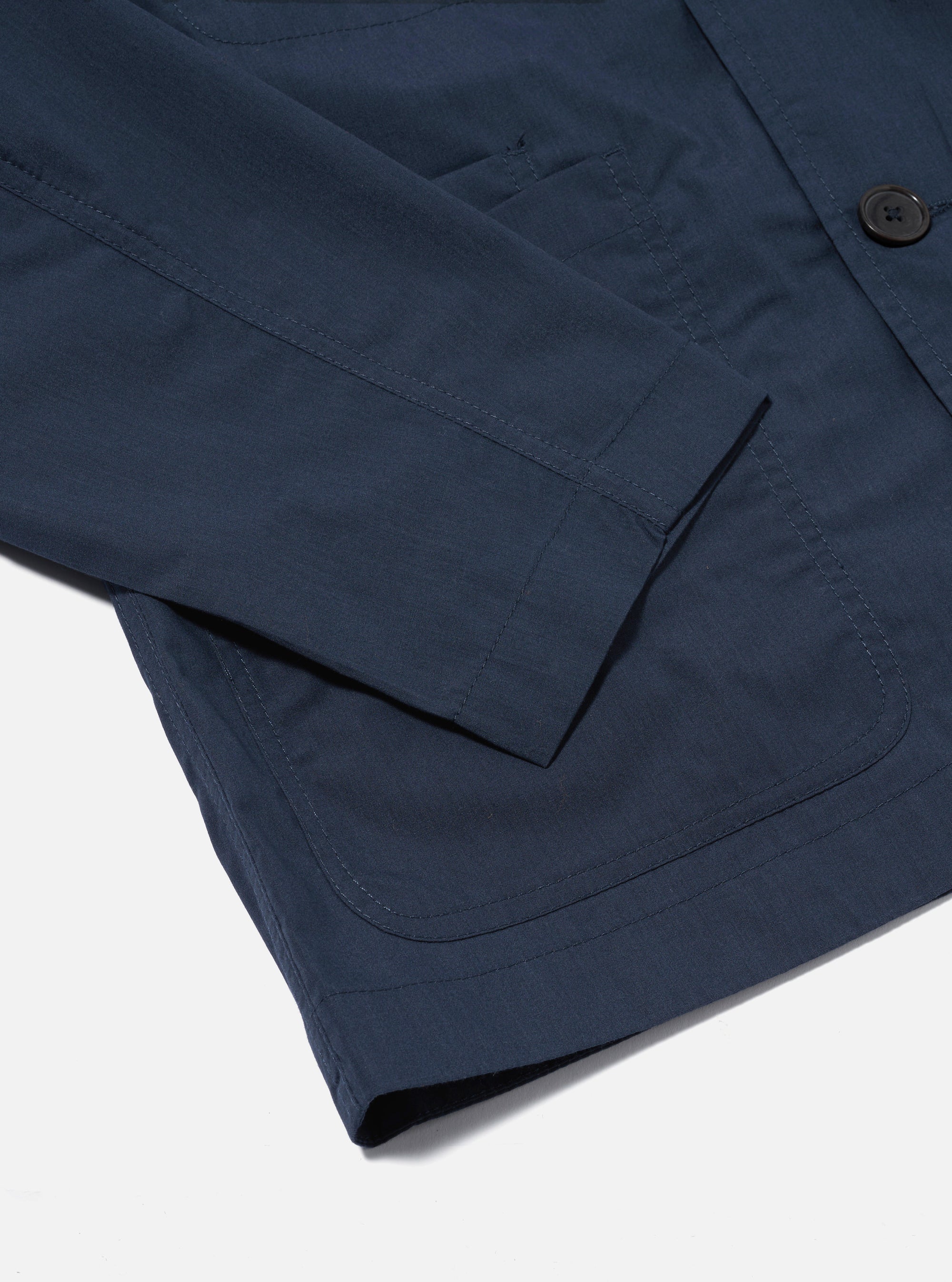 Universal Works Bakers Jacket in Navy Recycled Polytech