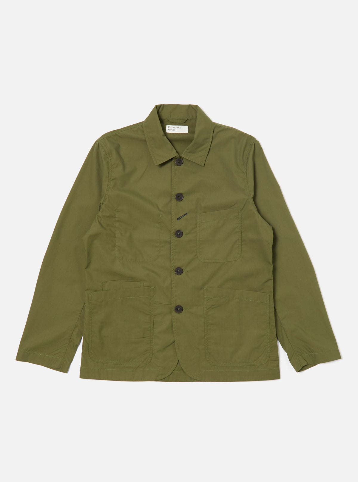 Universal Works Bakers Jacket in Olive Recycled Polytech