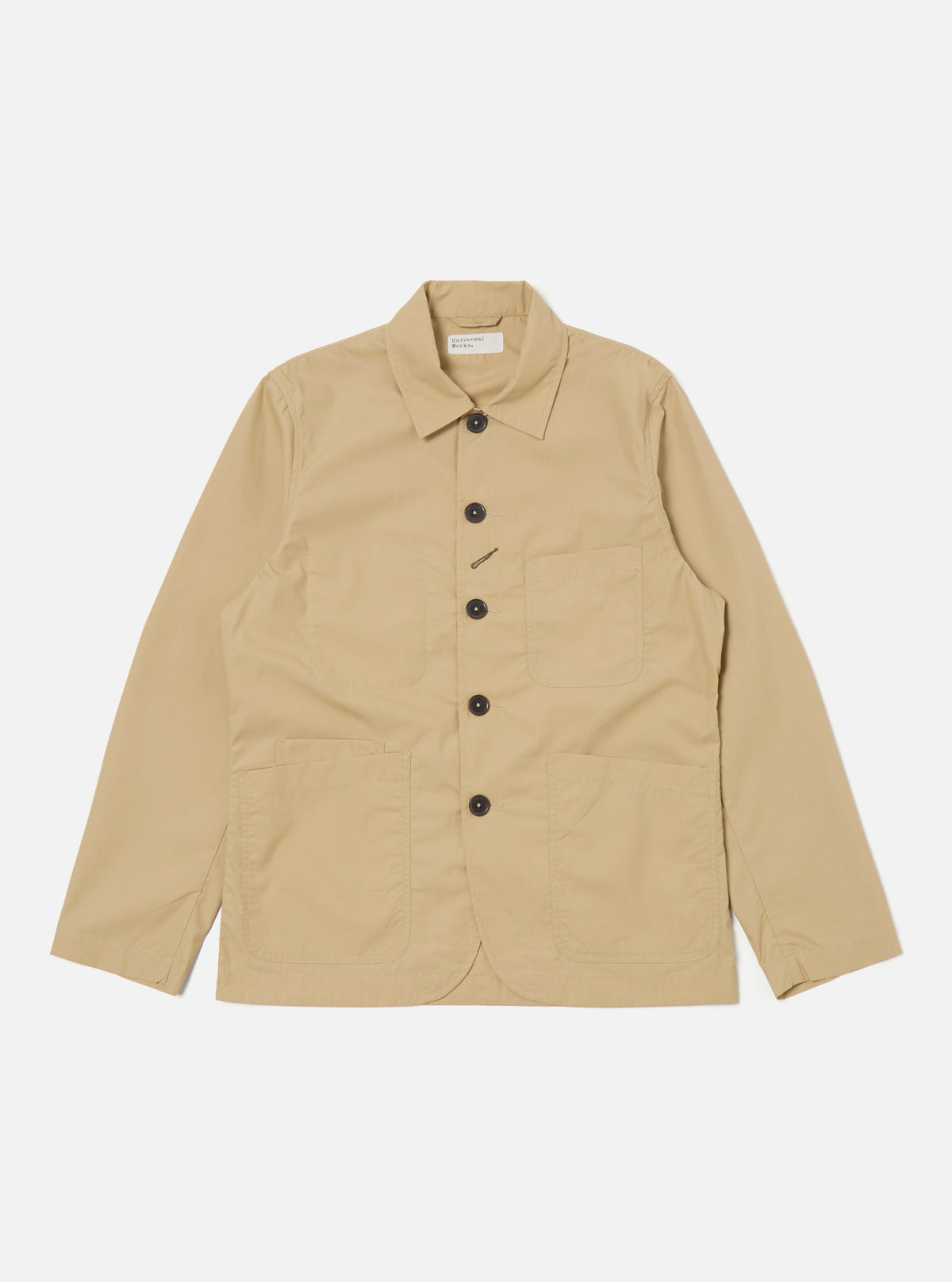 Universal Works Bakers Jacket in Sand Recycled Polytech