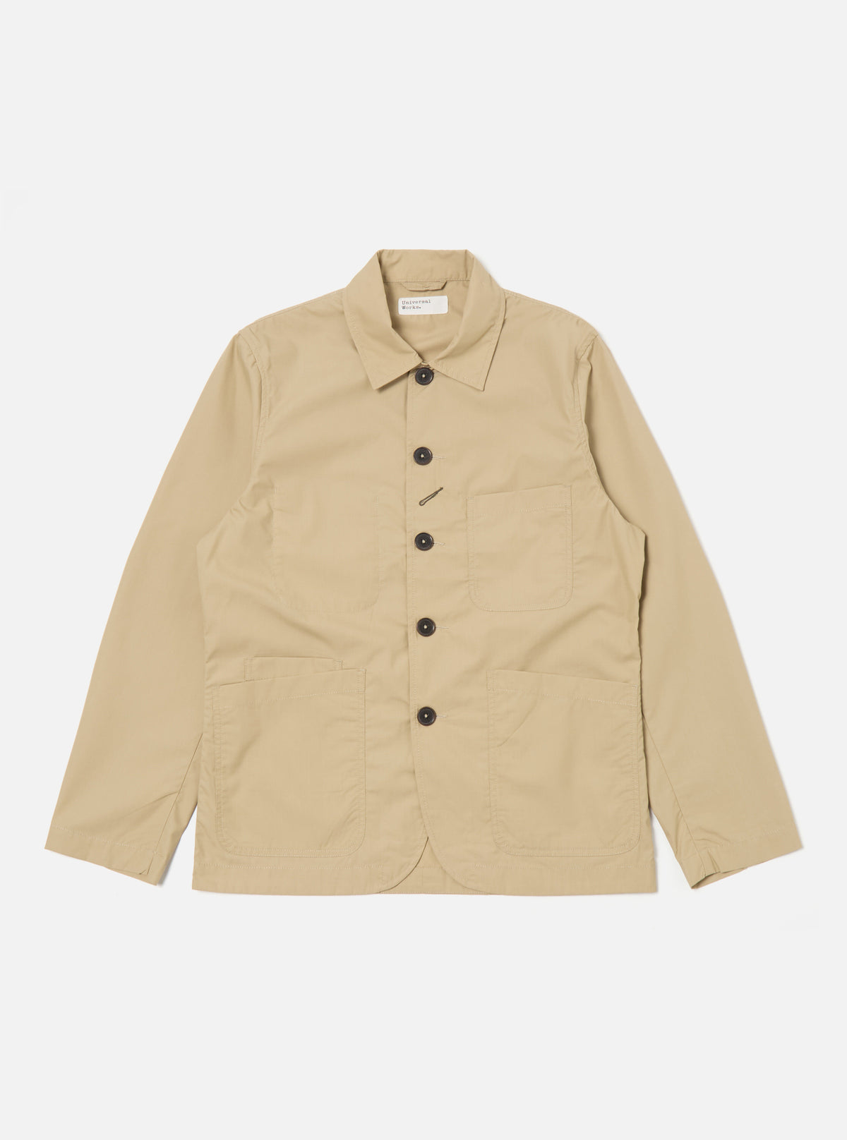 Universal Works Bakers Jacket in Sand Recycled Polytech