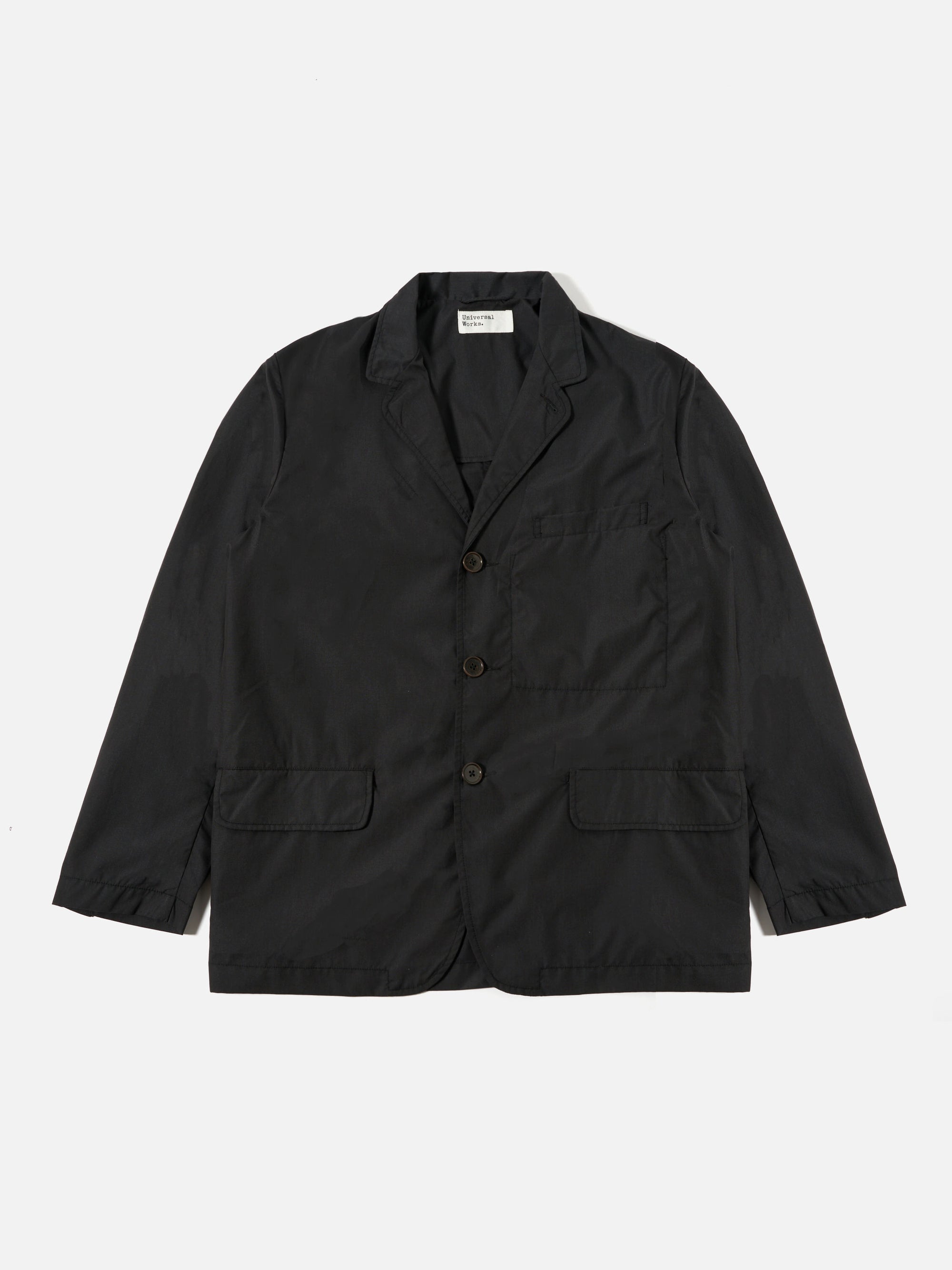 Universal Works Capitol Jacket in Black Recycled Polytech