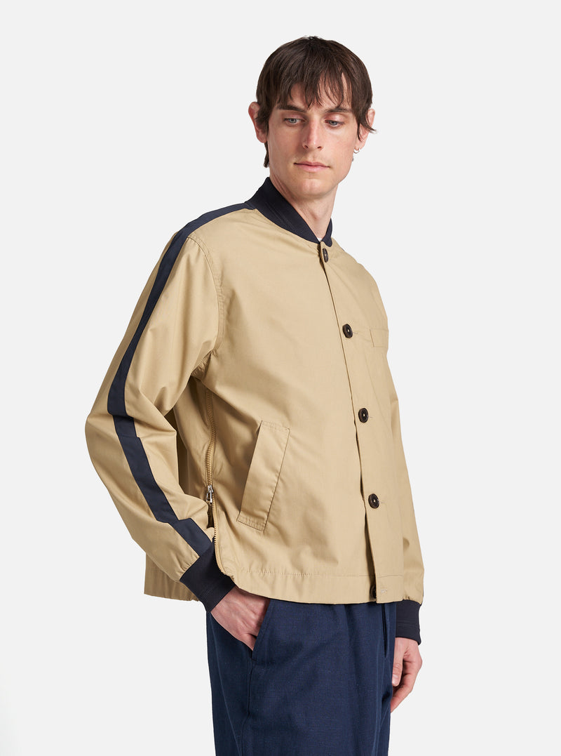 Universal Works Newark Jacket in Sand Recycled Polytech
