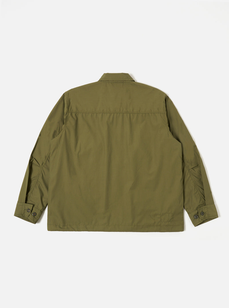 Universal Works Parachute Field Jacket in Olive Recycled Polytech