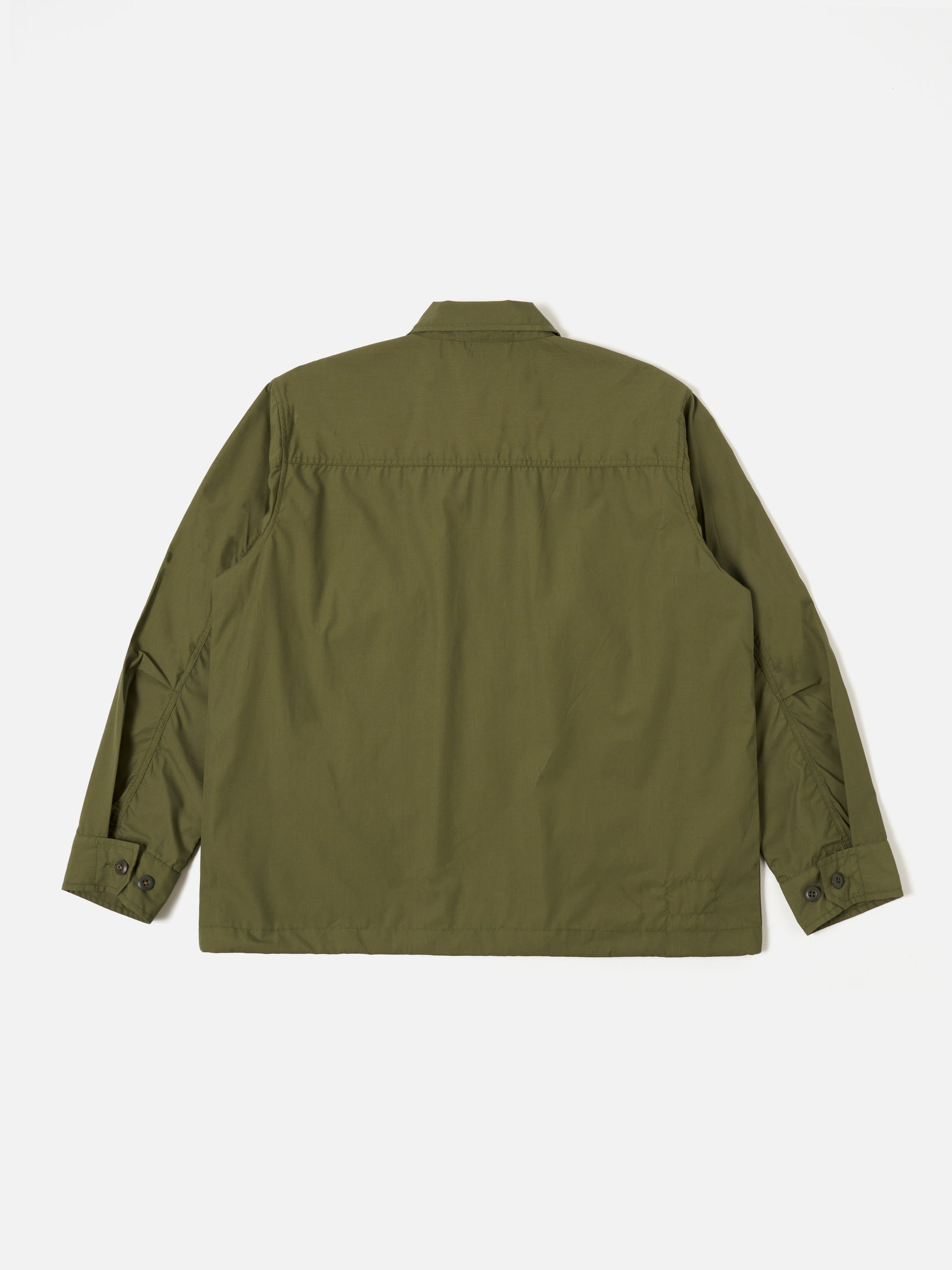 Universal Works Parachute Field Jacket in Olive Recycled Polytech