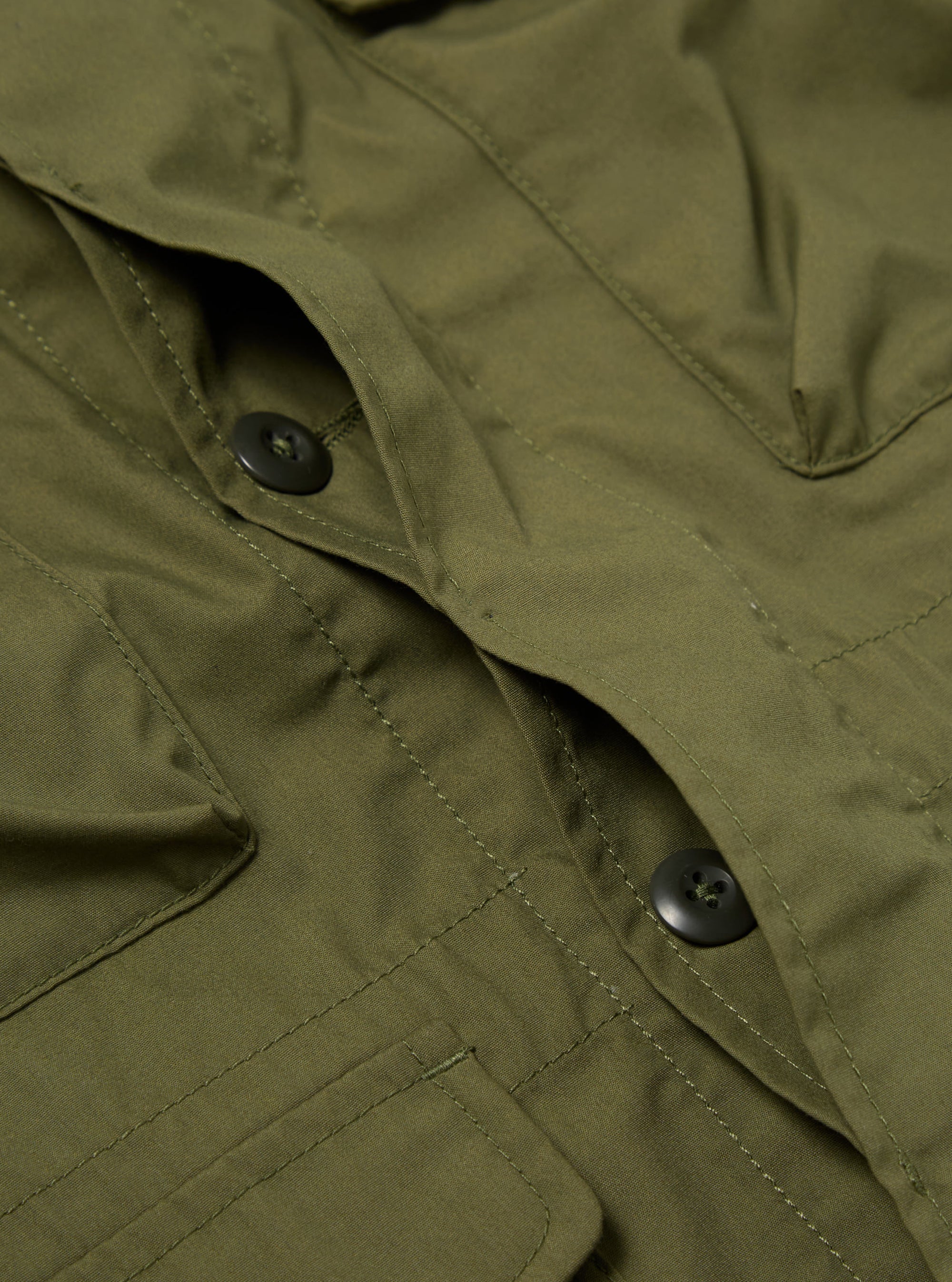 Universal Works Parachute Field Jacket in Olive Recycled Polytech