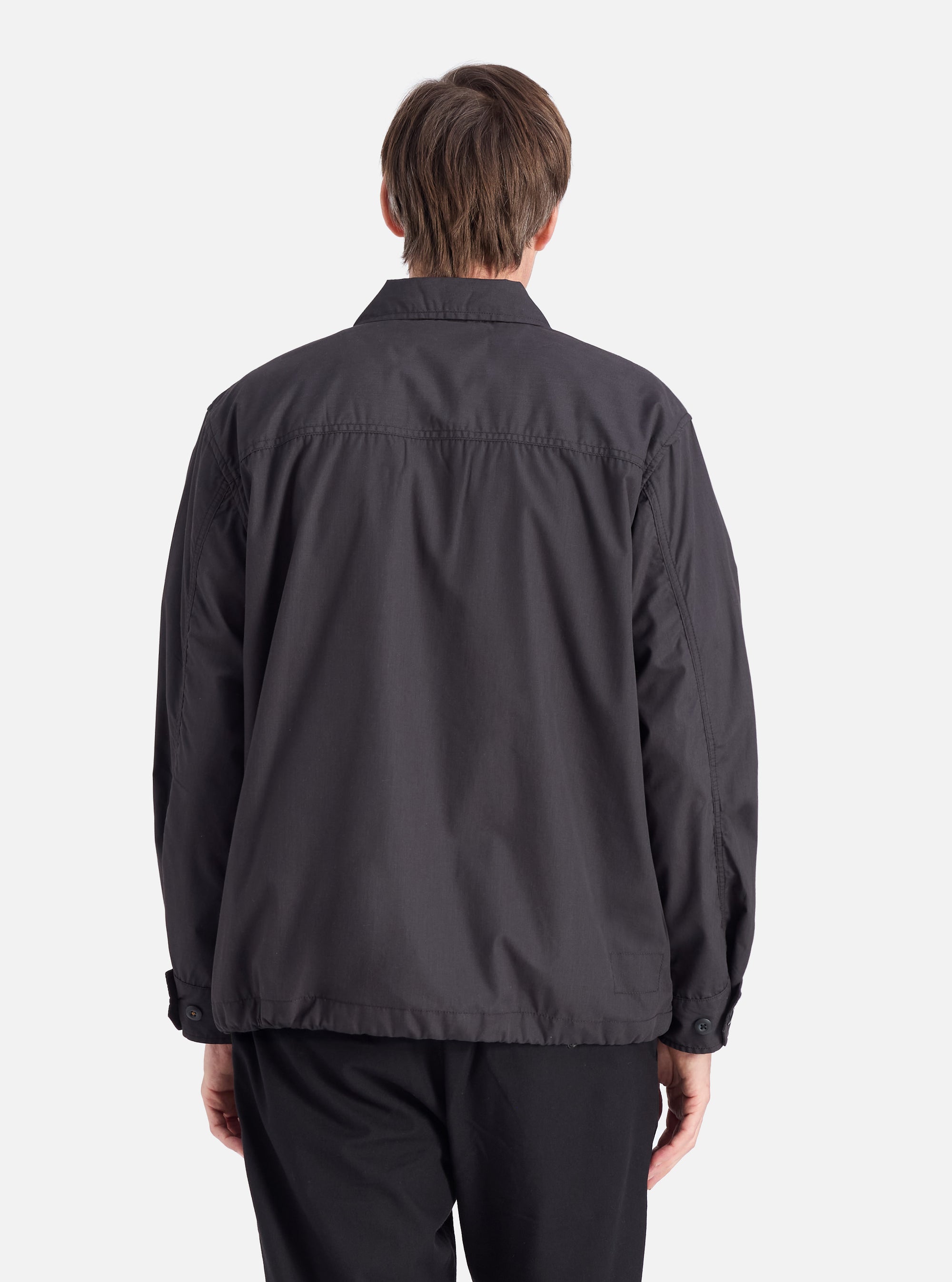Universal Works Parachute Field Jacket in Black Recycled Polytech