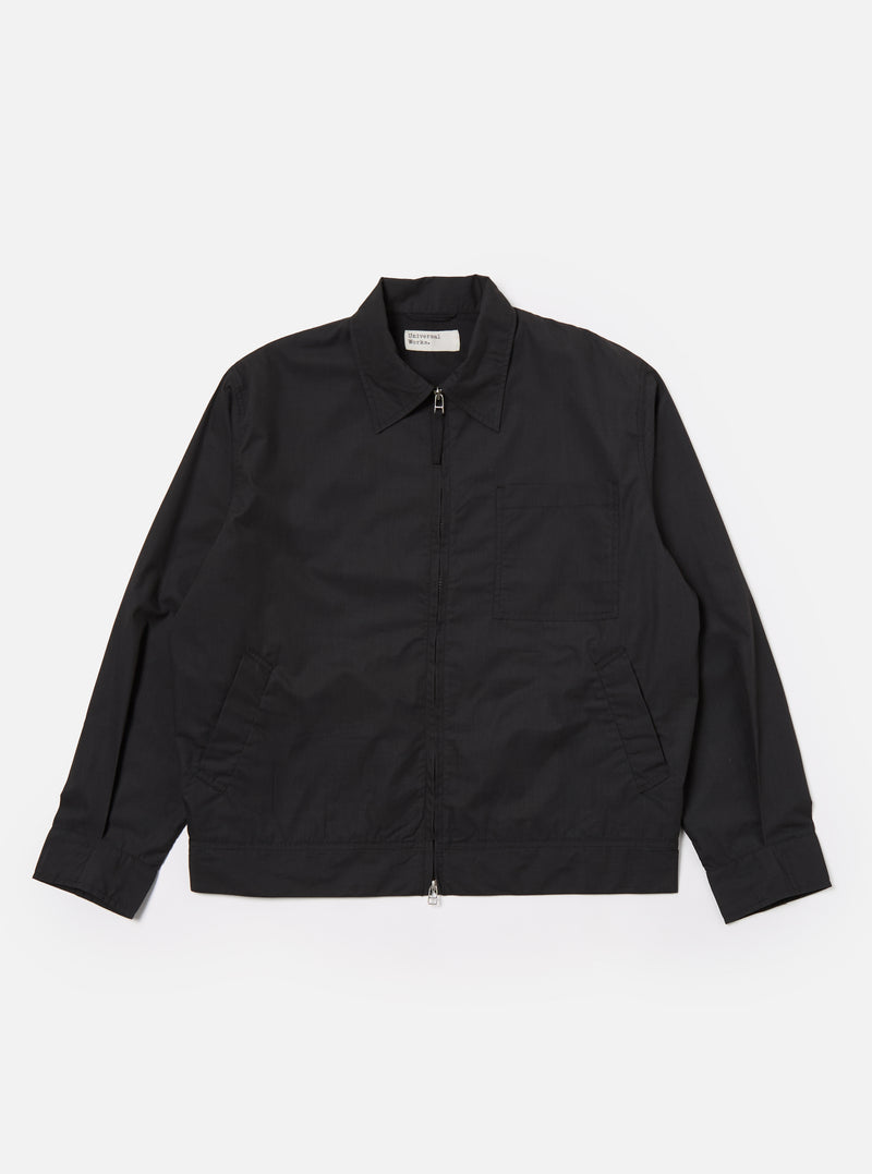 Universal Works Rose Bowl Jacket in Black Recycled Polytech