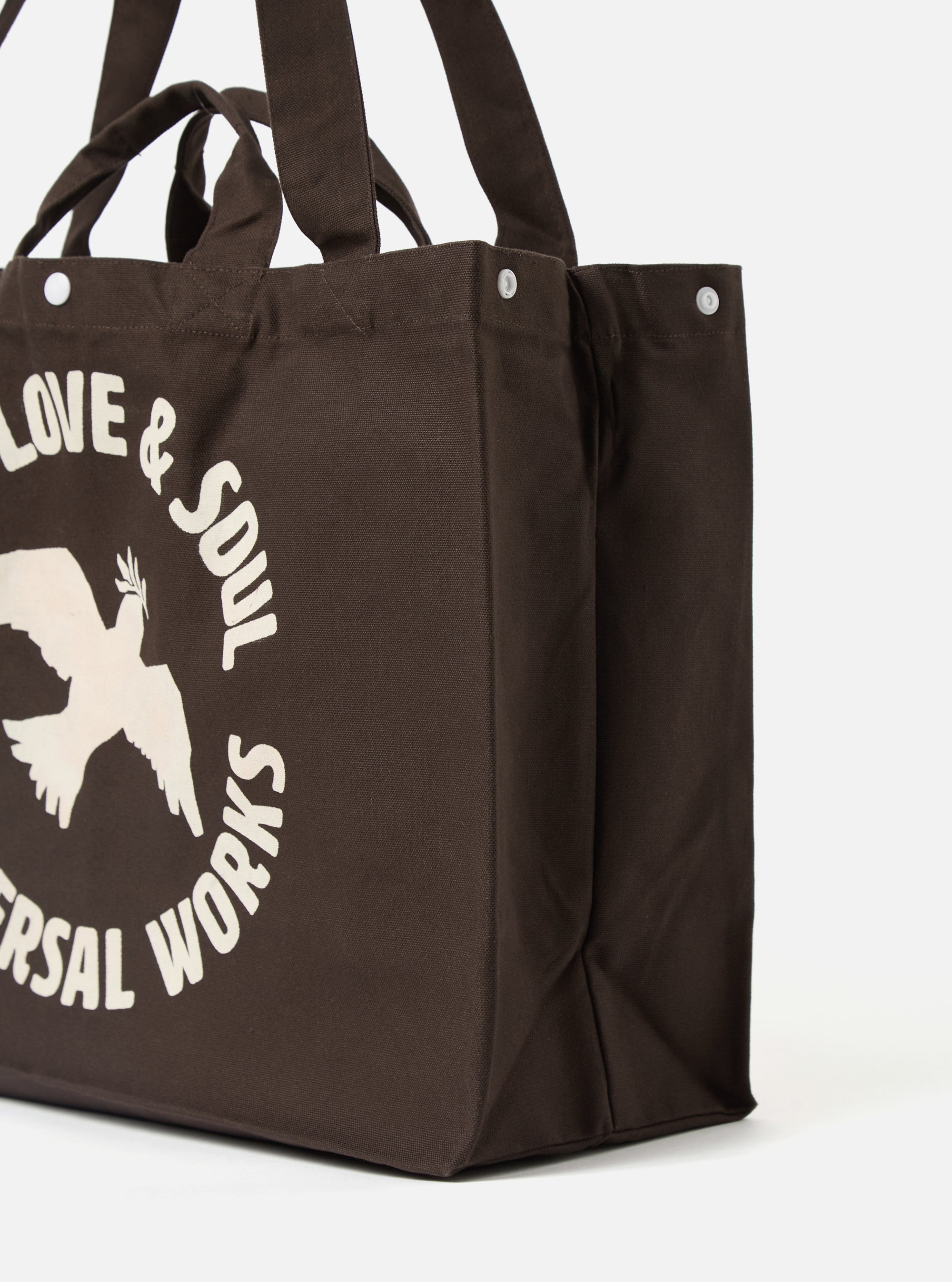 Universal Works Market Tote in Brown Canvas