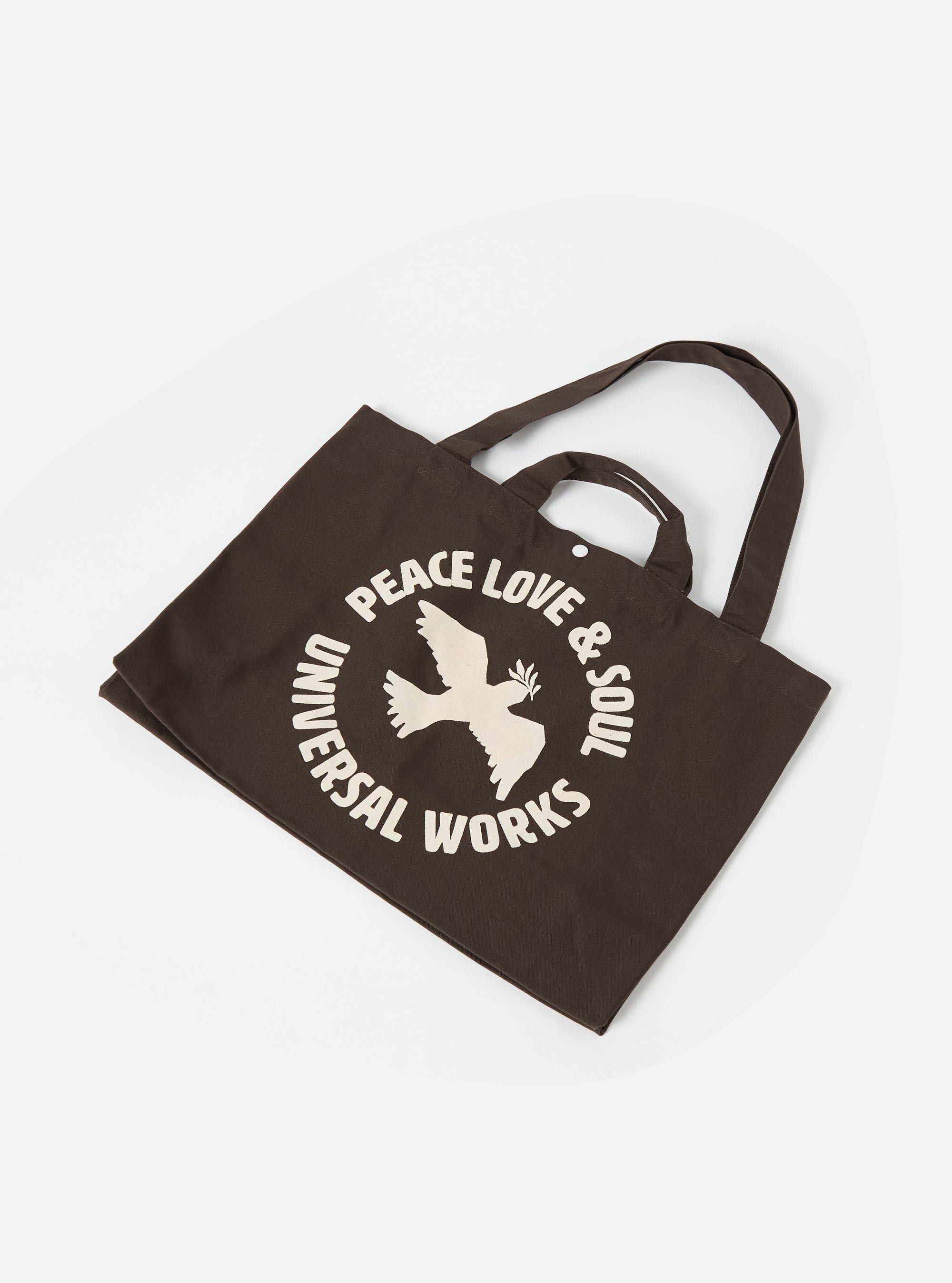 Universal Works Market Tote in Brown Canvas