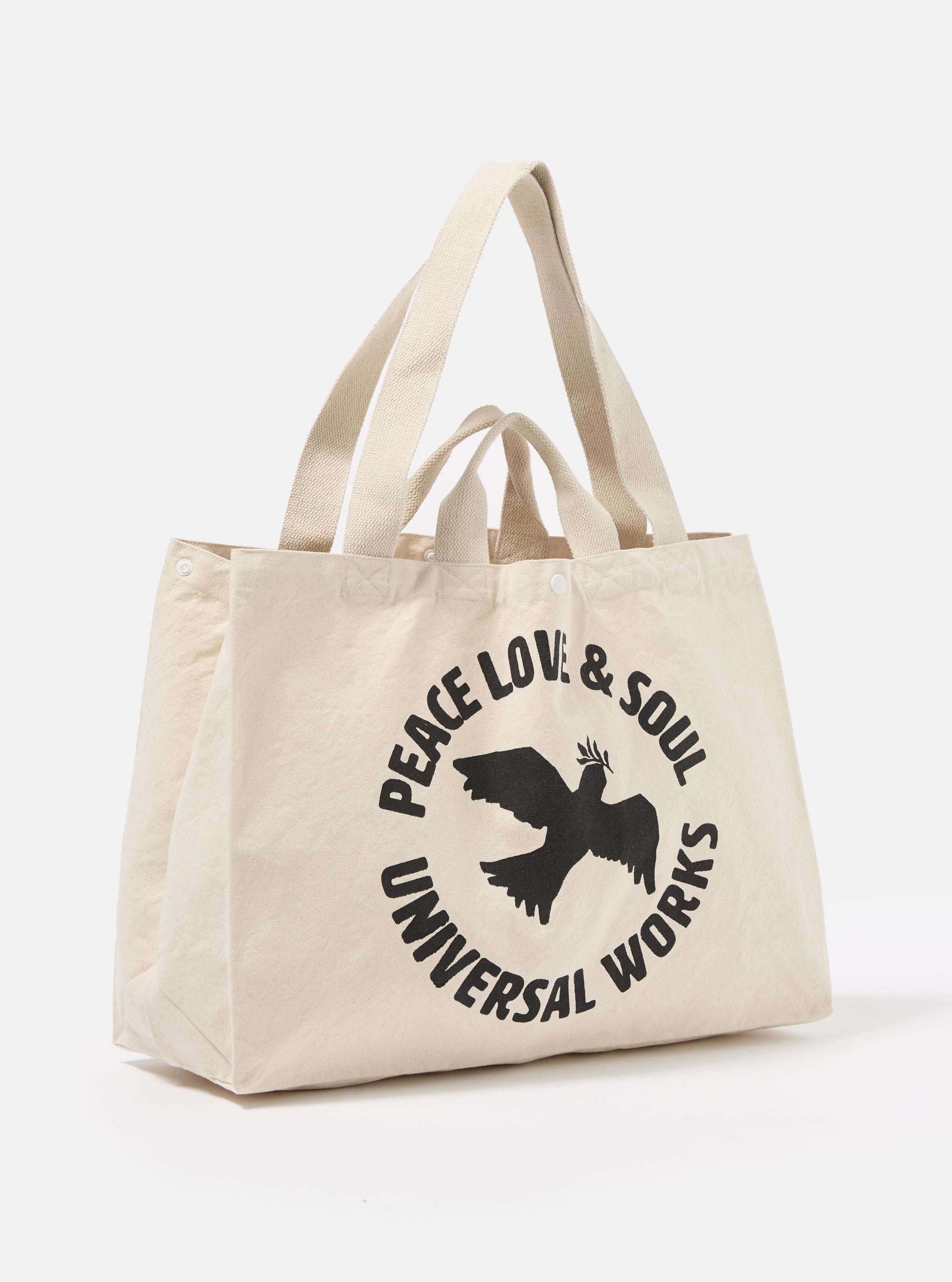Universal Works Market Tote in Ecru Canvas